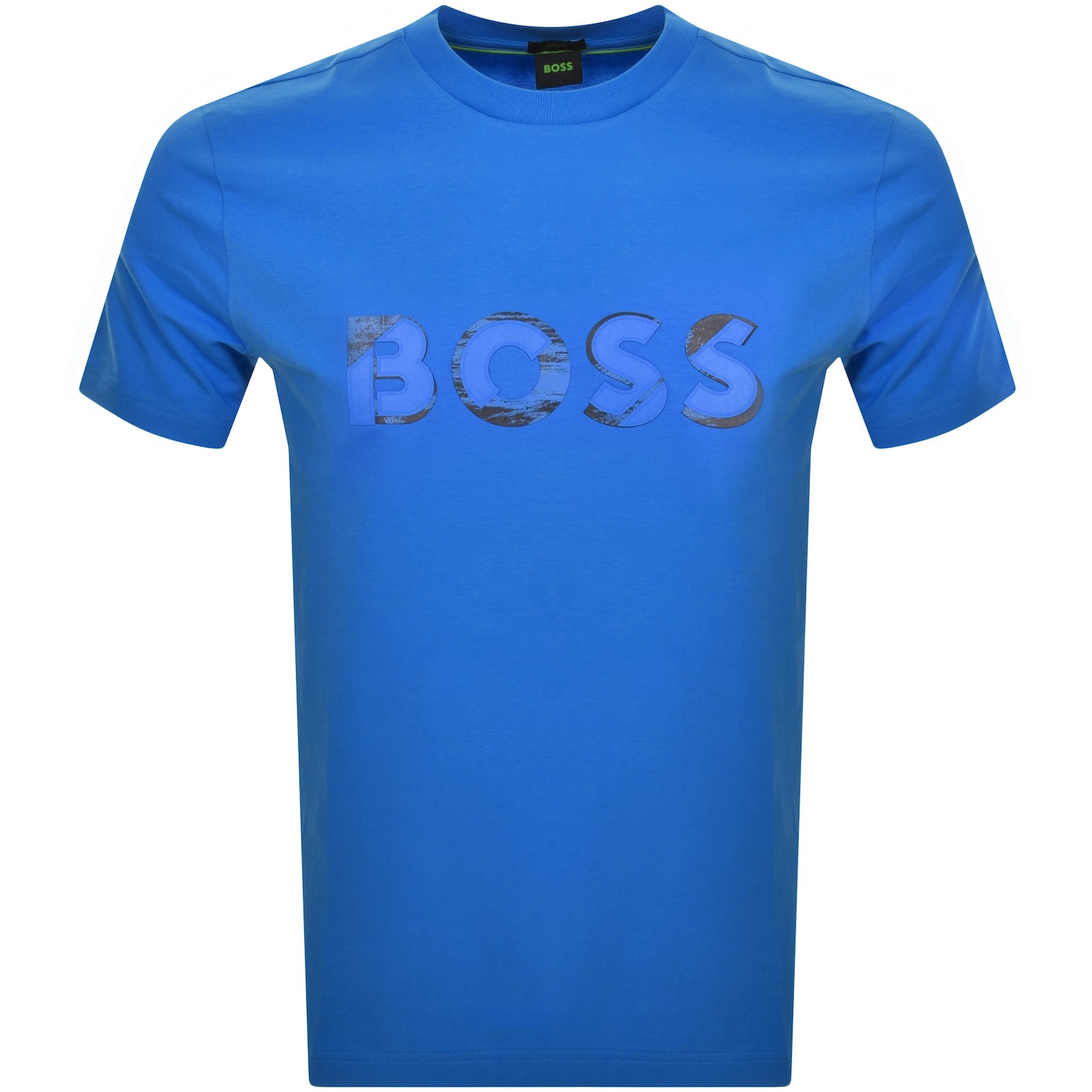 Shop Boss Athleisure Boss Jagged 1 T Shirt Blue