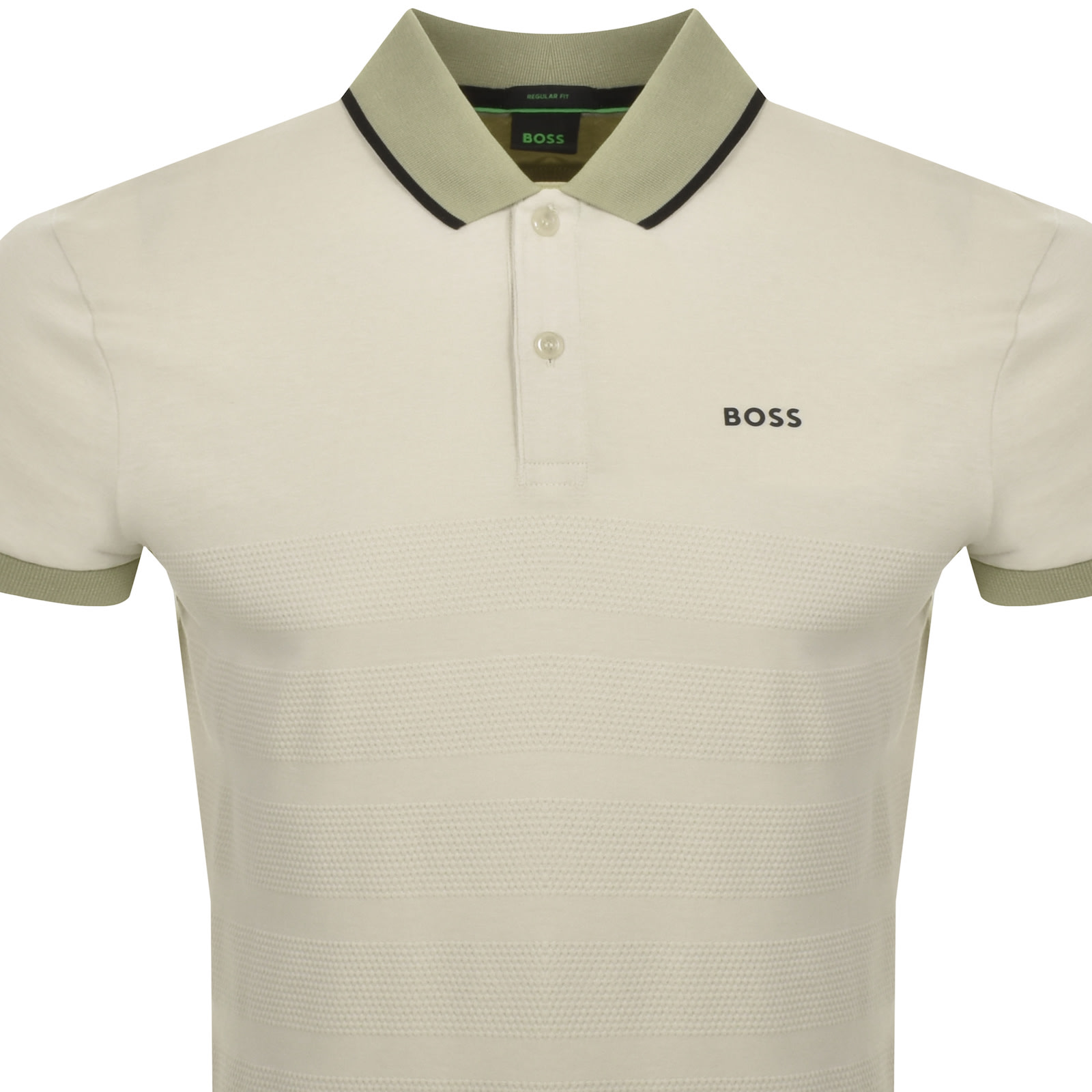 BOSS ATHLEISURE BOSS PADDY 5 POLO T SHIRT BEIGE 