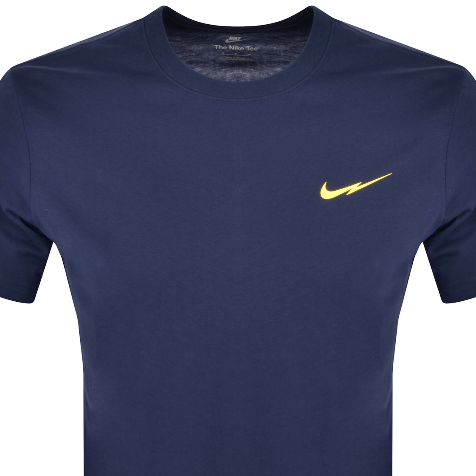 Shop Nike Crew Neck Logo T Shirt Navy