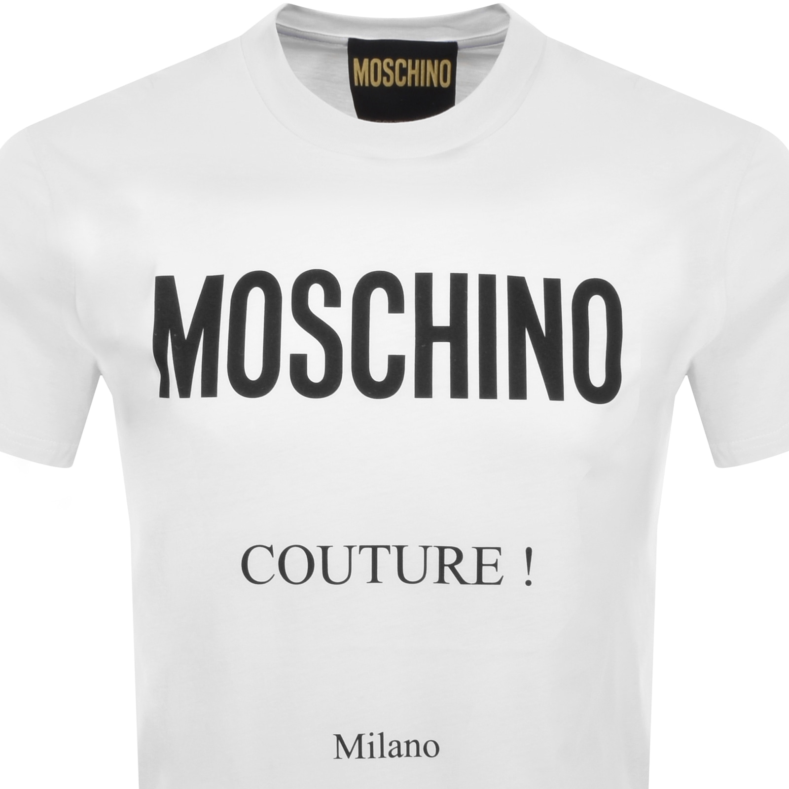 Shop Moschino Logo T Shirt White