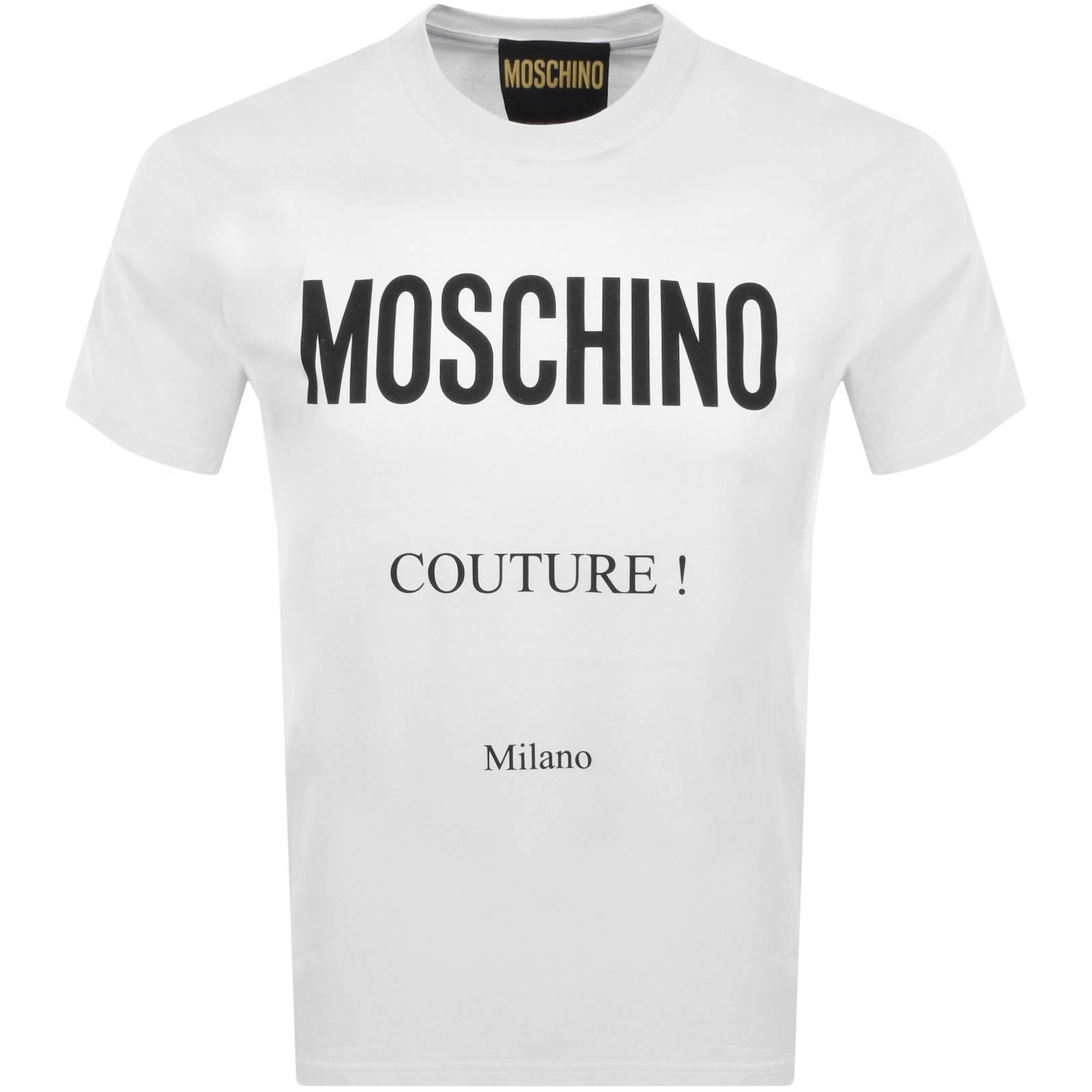 Shop Moschino Logo T Shirt White