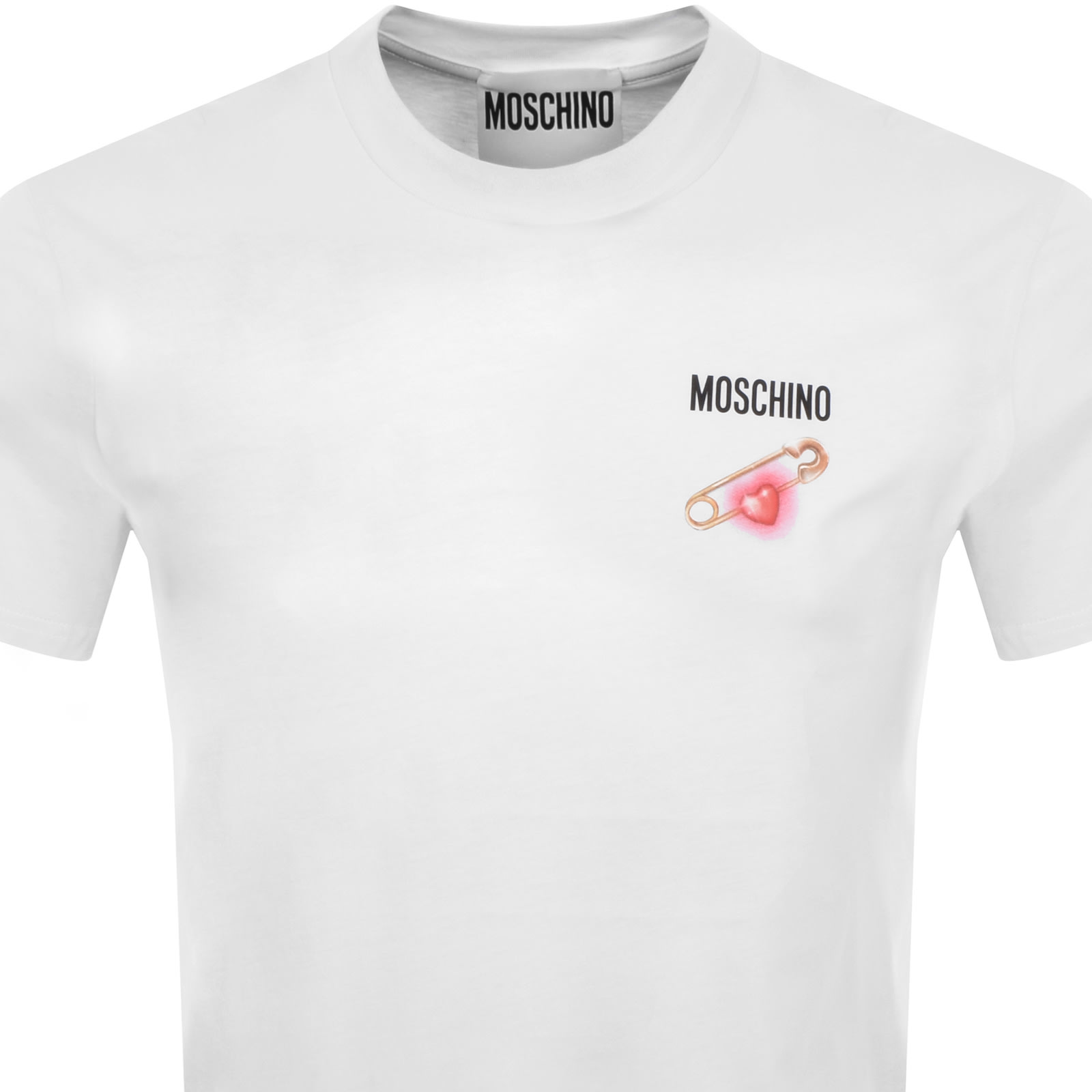 Shop Moschino Logo T Shirt White