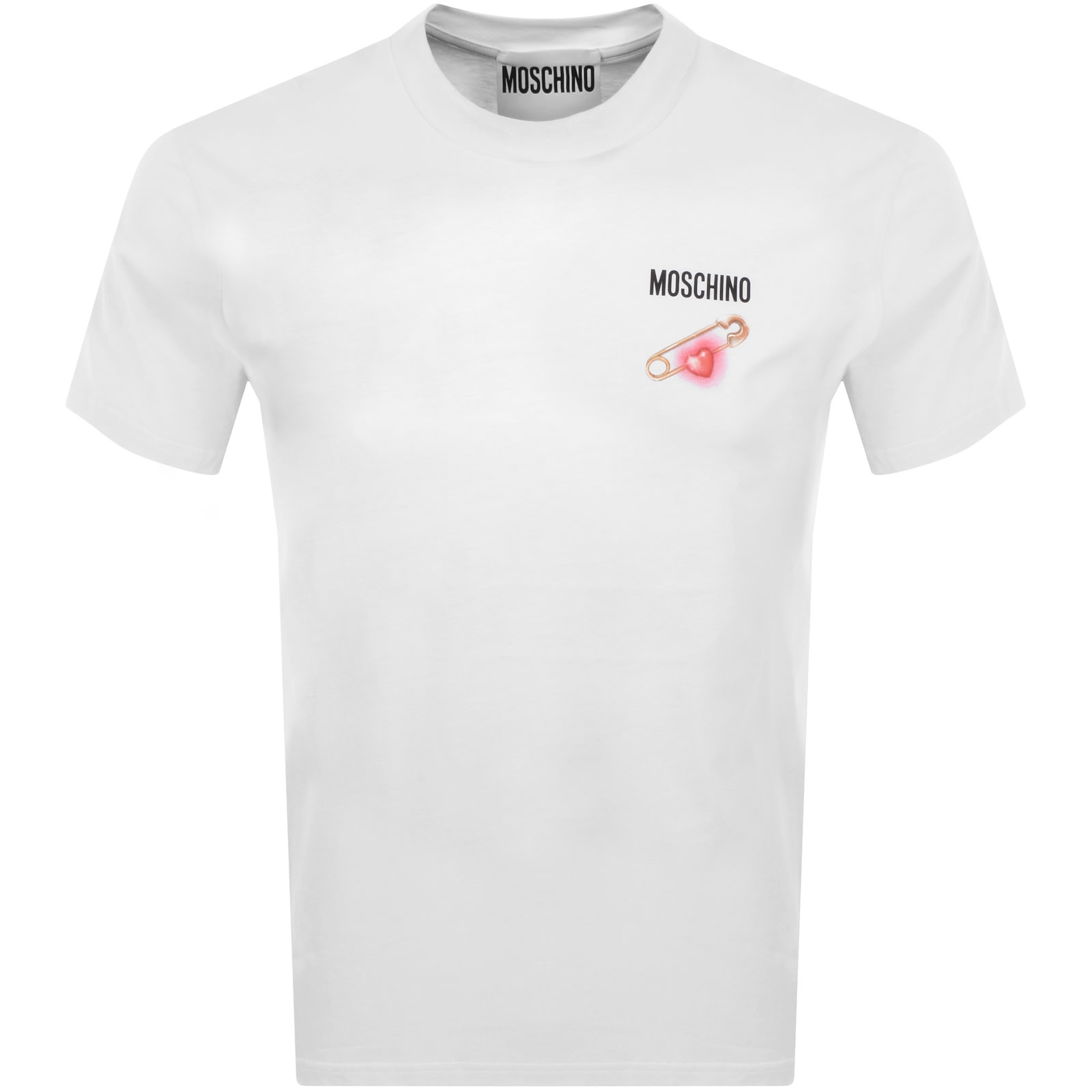 Shop Moschino Logo T Shirt White