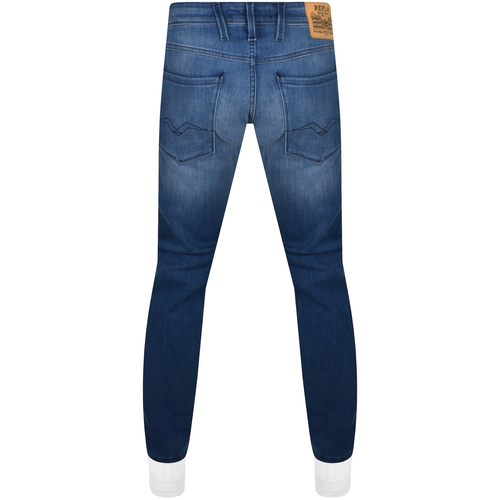 Shop Replay Anbass Slim Fit Jeans Blue