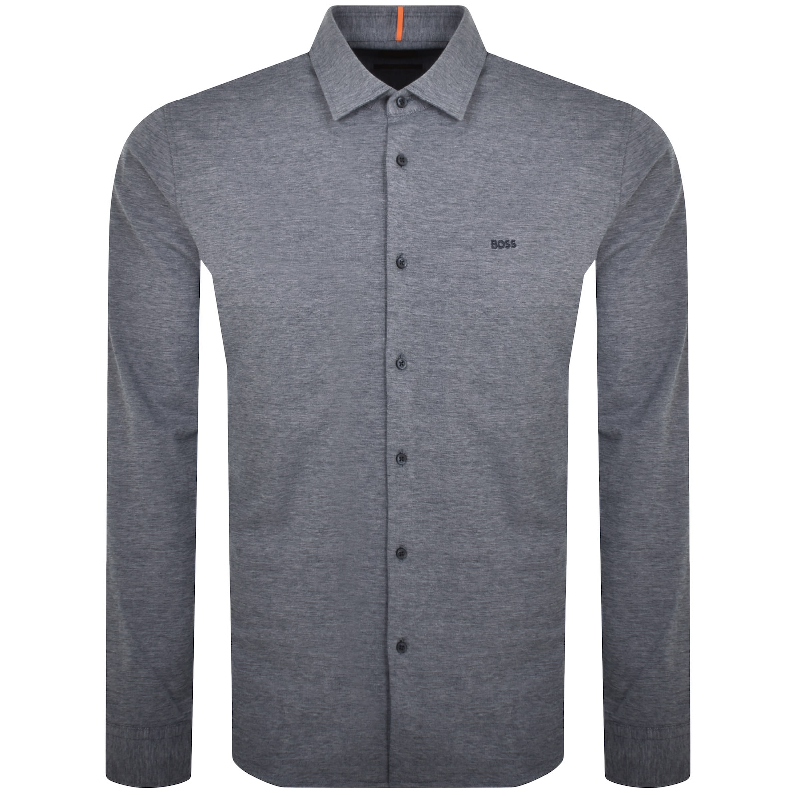 Shop Boss Casual Boss Mysoft 2 Long Sleeve Shirt Navy