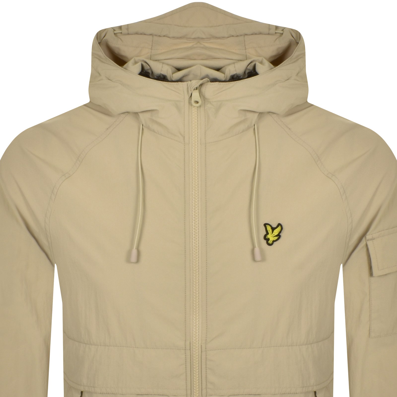 Shop Lyle & Scott Lyle And Scott Windbreaker Jacket Beige