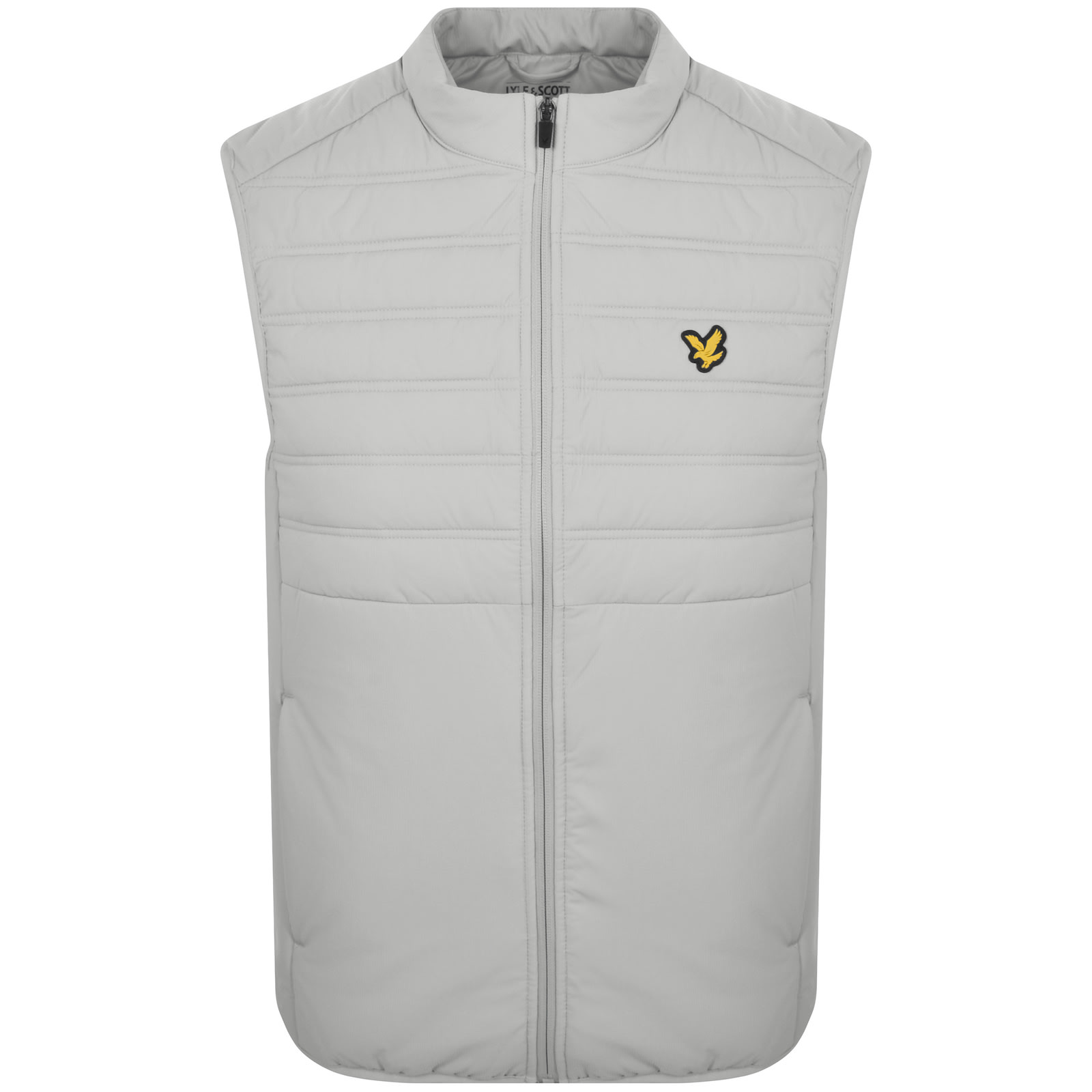 Shop Lyle & Scott Lyle And Scott Hybrid Gilet Jacket Grey