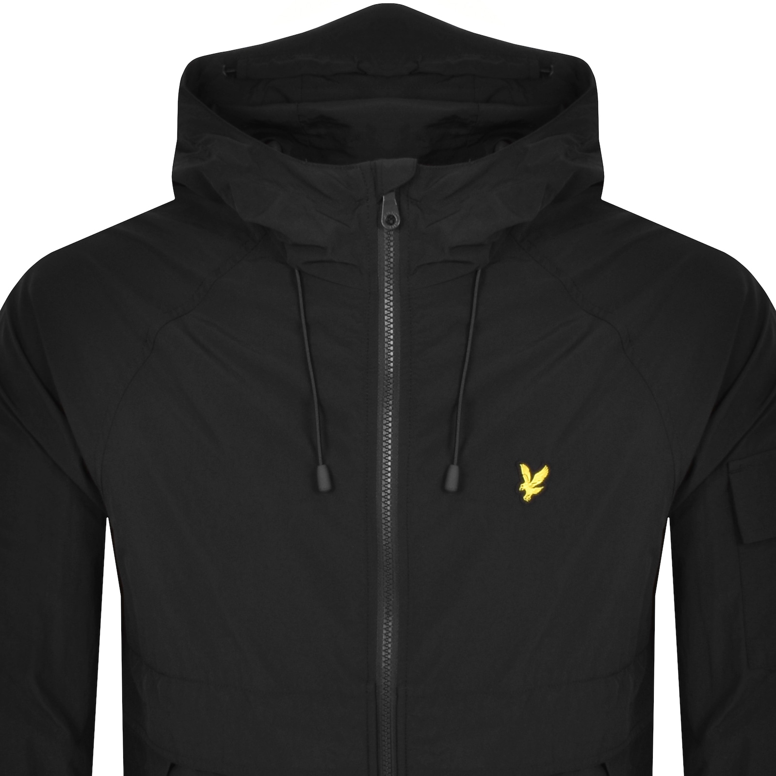 Shop Lyle & Scott Lyle And Scott Windbreaker Jacket Black