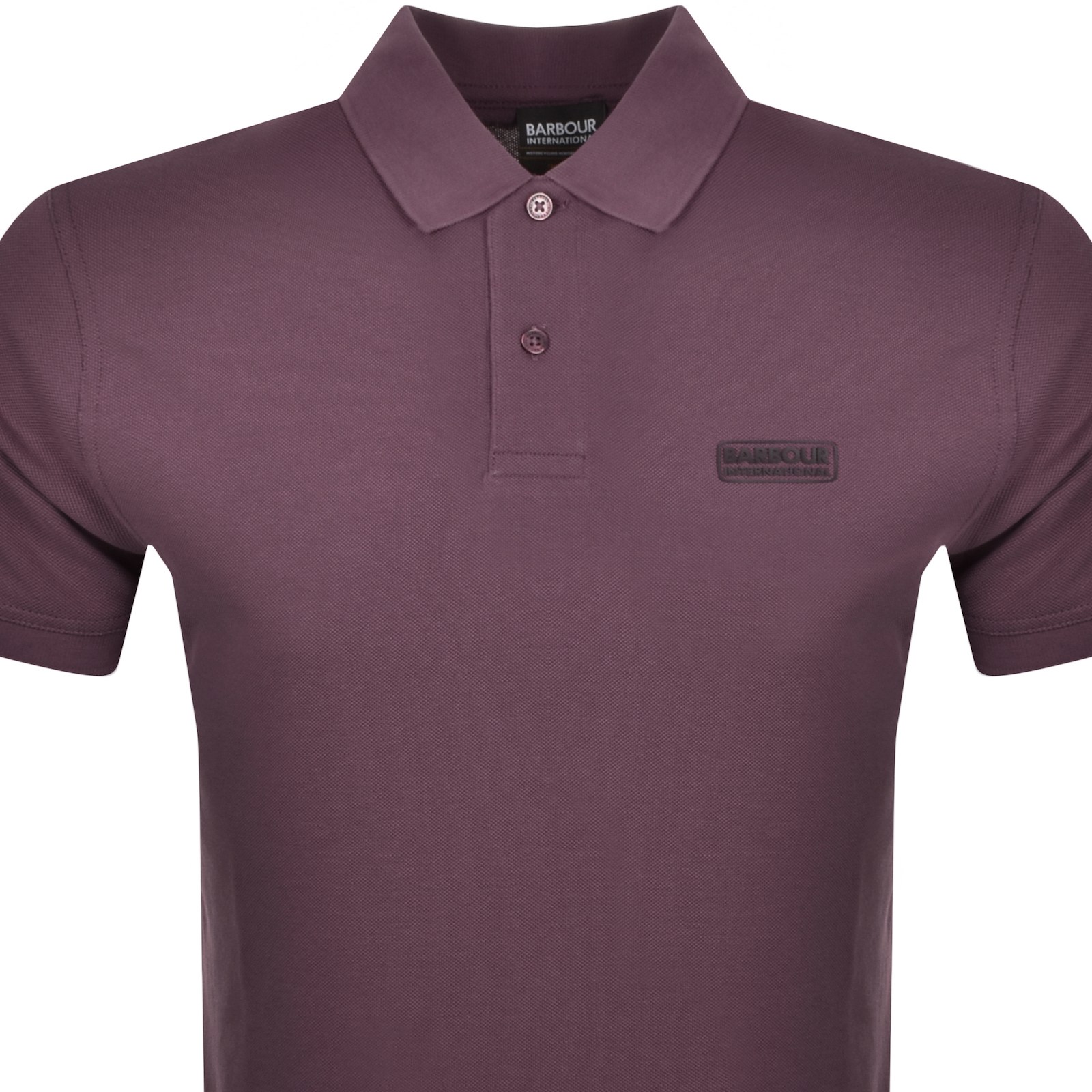 Shop Barbour International Essential Polo Purple