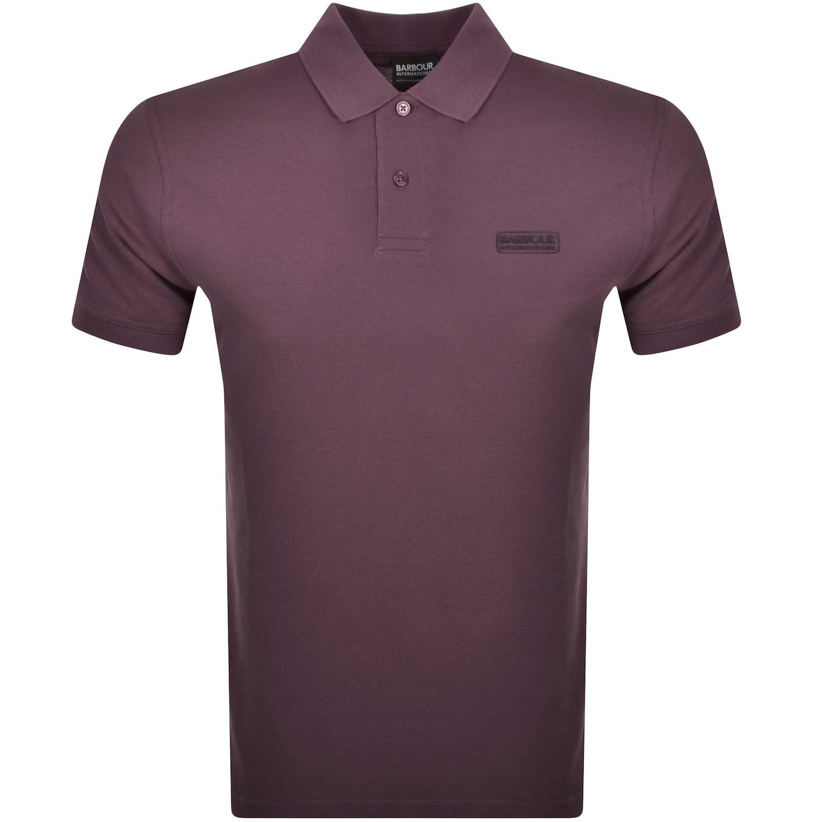 Shop Barbour International Essential Polo Purple