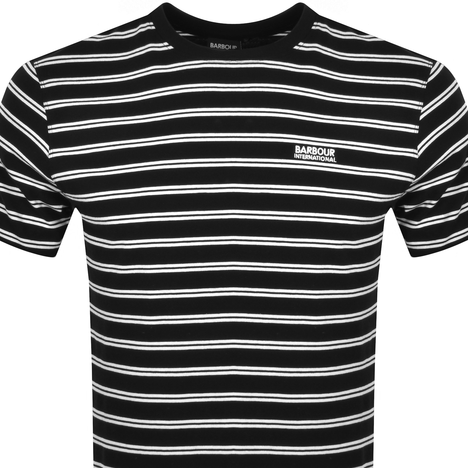 Shop Barbour International Bernie Stripe T Shirt Black