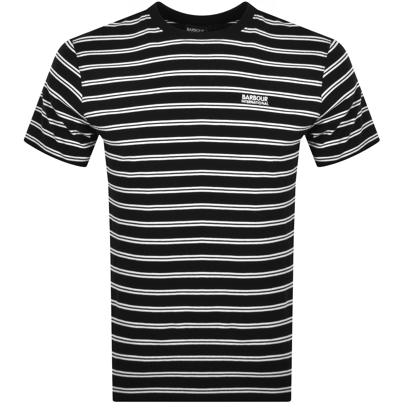 Shop Barbour International Bernie Stripe T Shirt Black