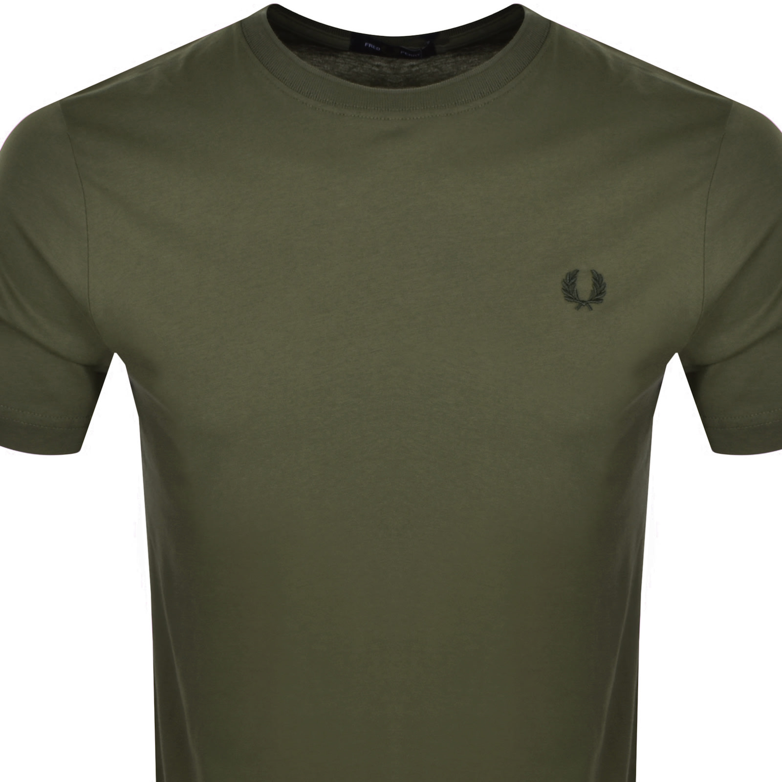 Shop Fred Perry Crew Neck T Shirt Green