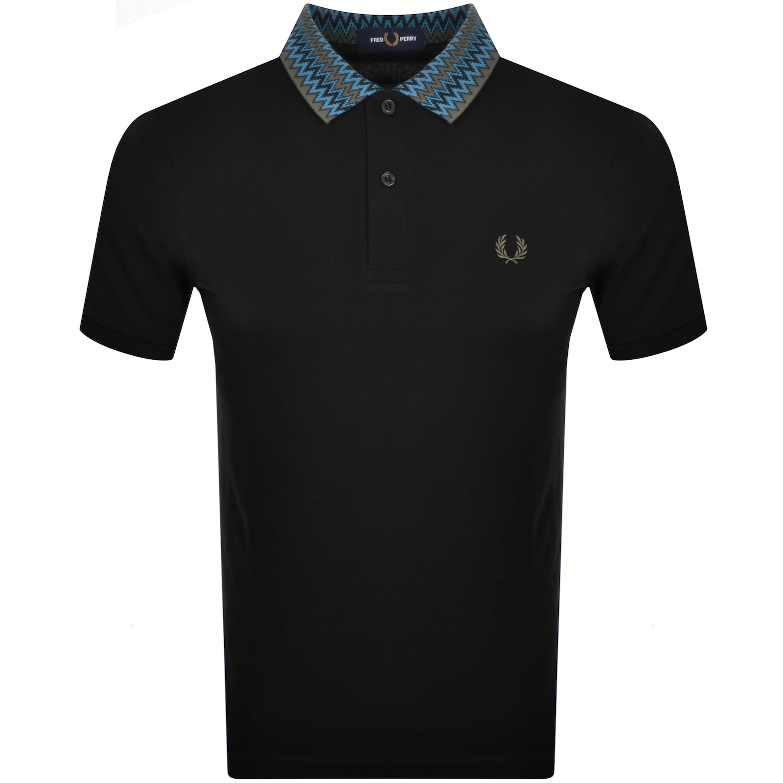 Shop Fred Perry Plain Polo T Shirt Black