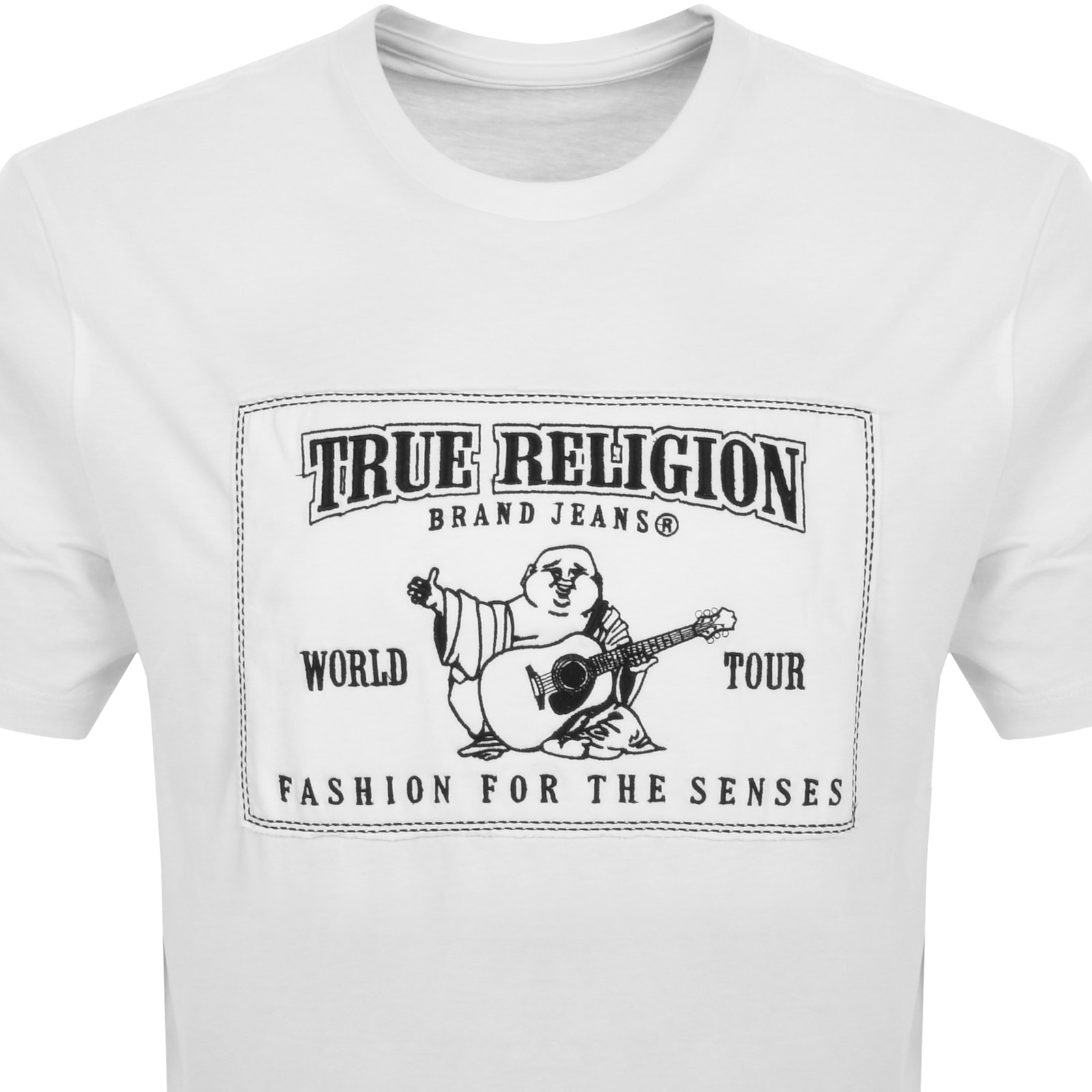 Shop True Religion Relaxed Applique Logo T Shirt White