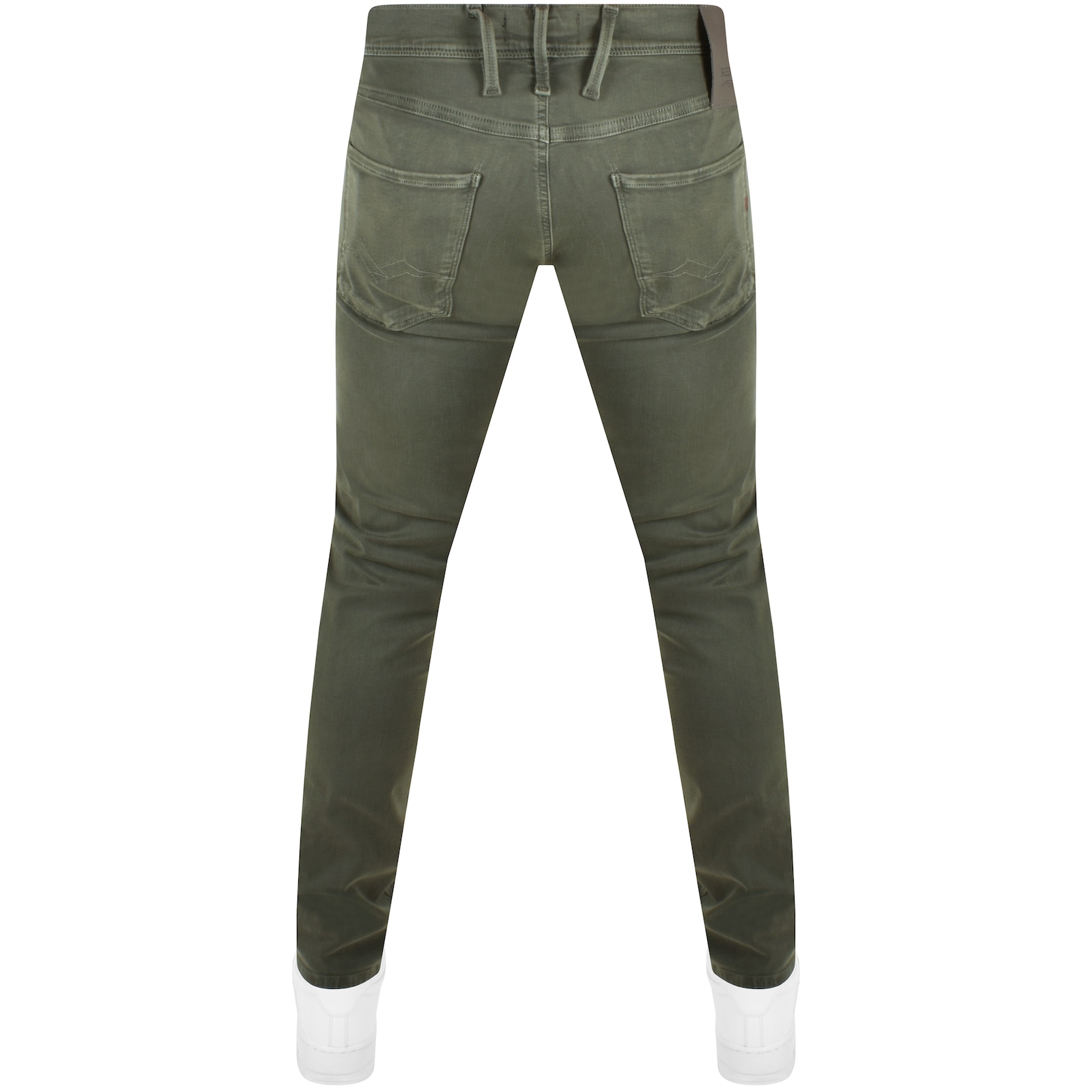 Shop Replay Anbass Slim Fit Jeans Green