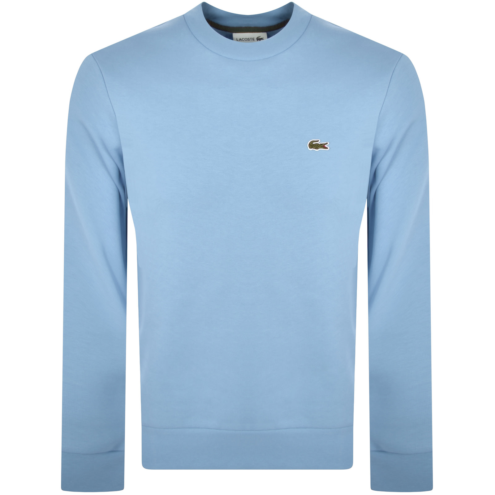 Shop Lacoste Crew Neck Sweatshirt Blue