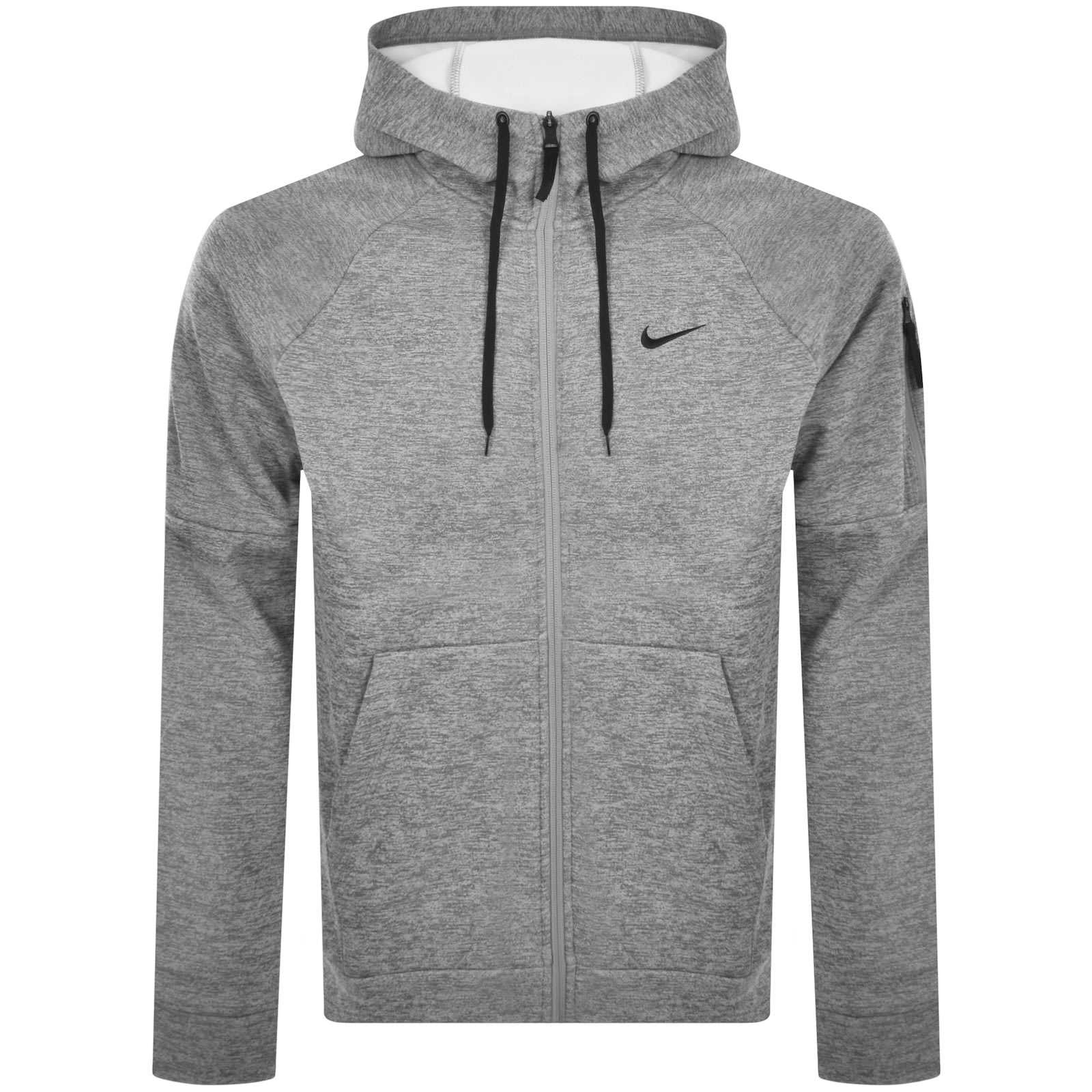 Shop Nike Training Therma Fit Hoodie Grey