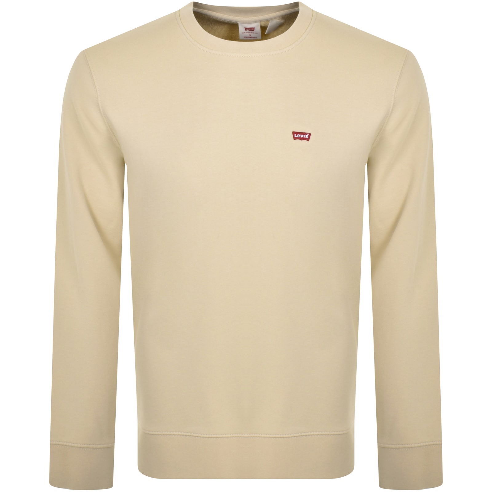 Shop Levi's Levis Original Crew Neck Sweatshirt Beige