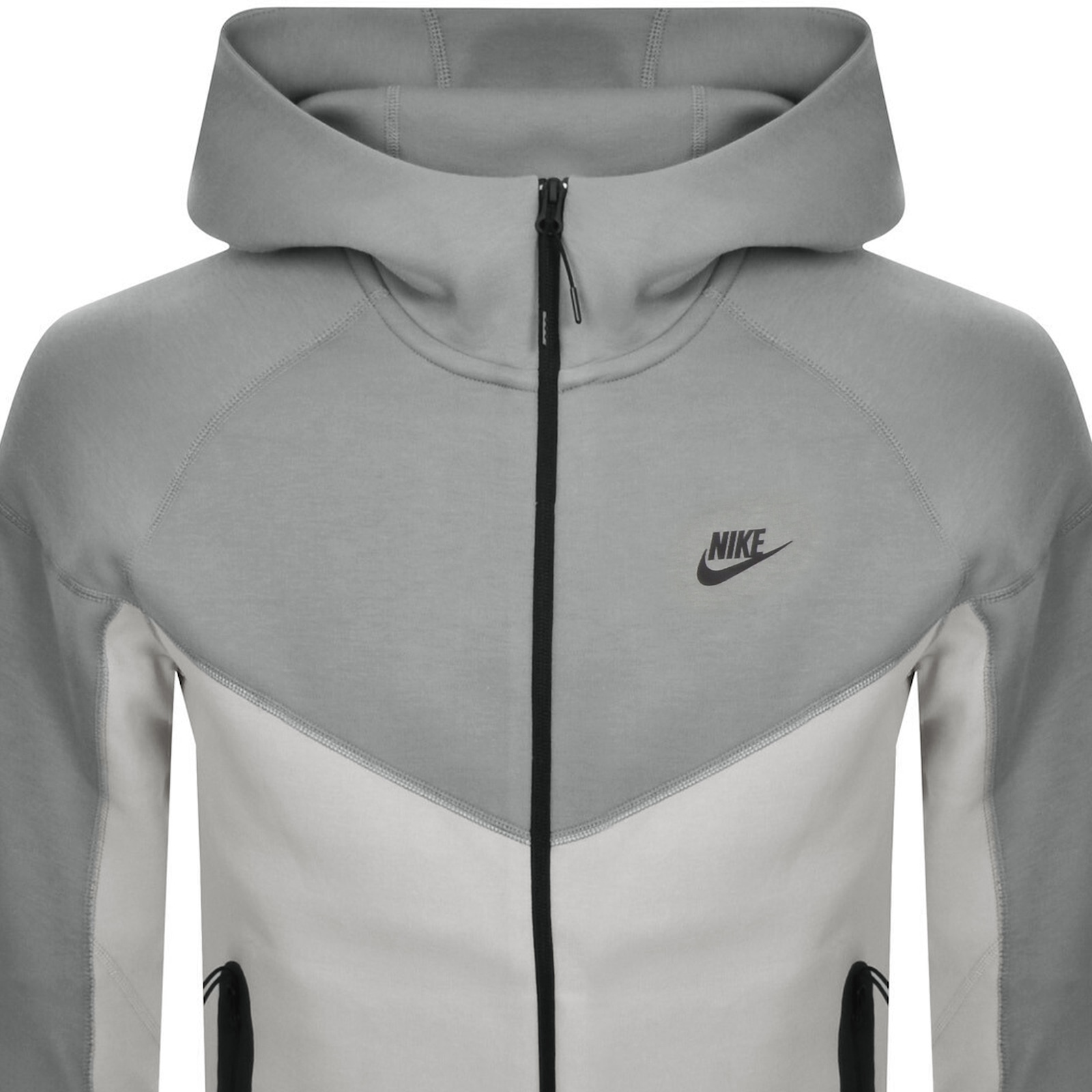 Shop Nike Sportswear Tech Full Zip Hoodie Grey