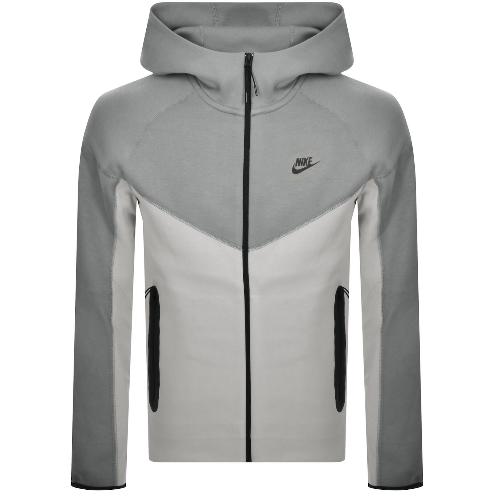 Shop Nike Sportswear Tech Full Zip Hoodie Grey