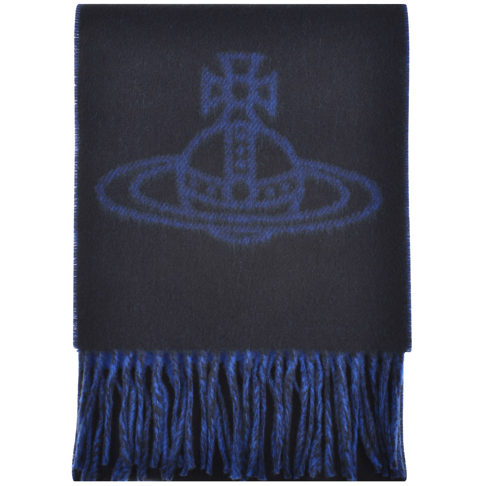 Shop Vivienne Westwood Logo Scarf Blue