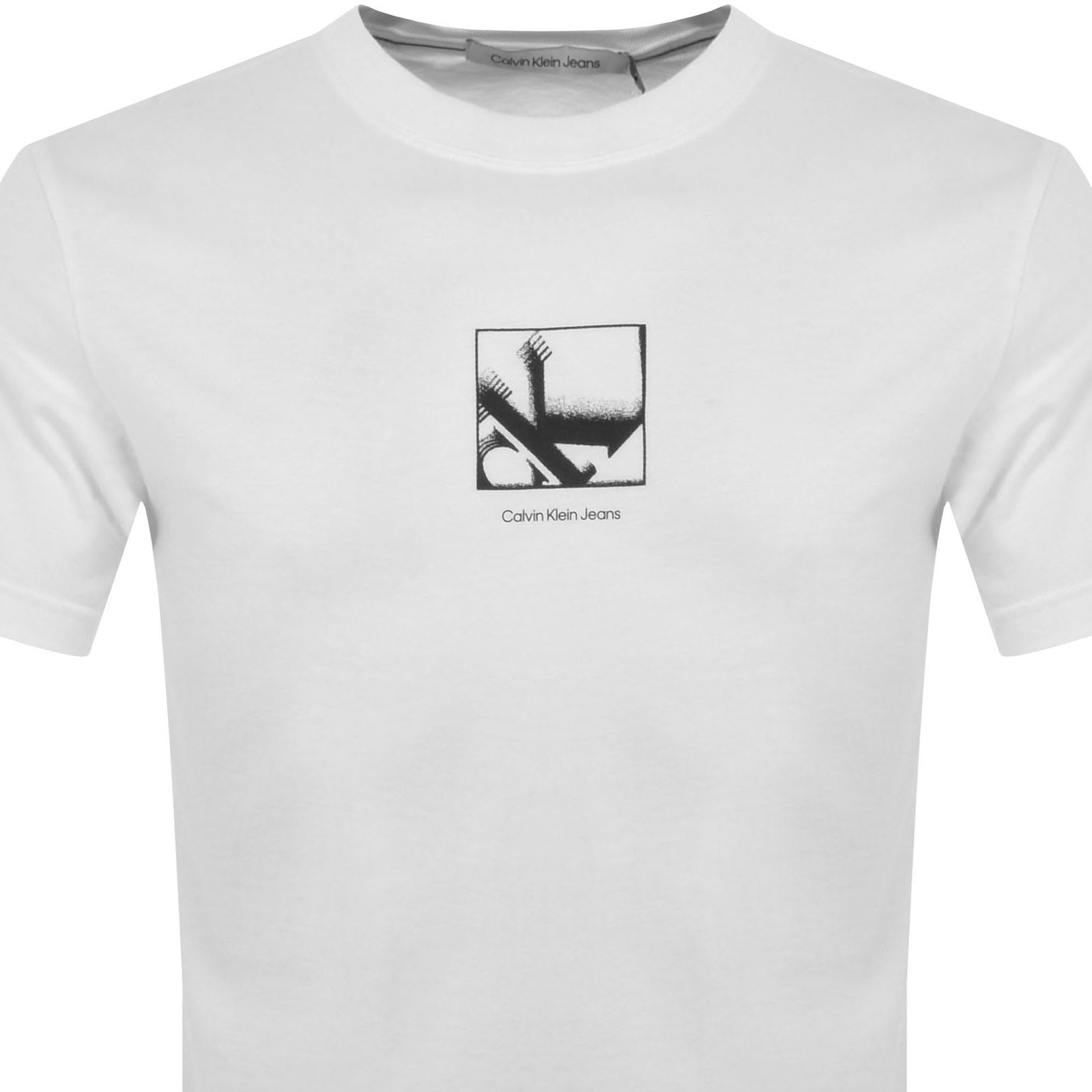 Shop Calvin Klein Jeans Logo T Shirt White