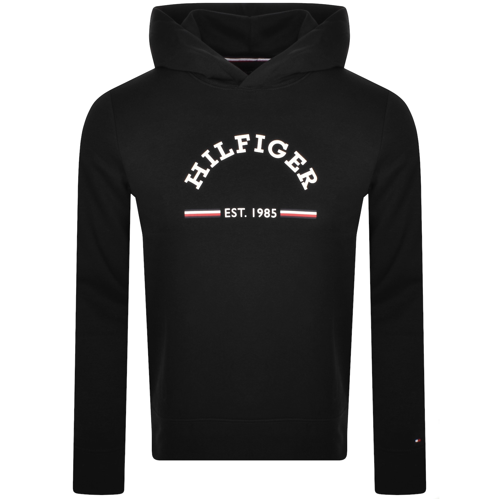 Shop Tommy Hilfiger Roundall Hoodie Black