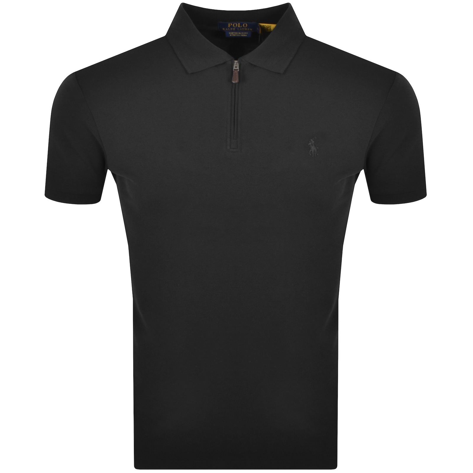 Shop Ralph Lauren Slim Fit Polo T Shirt Black