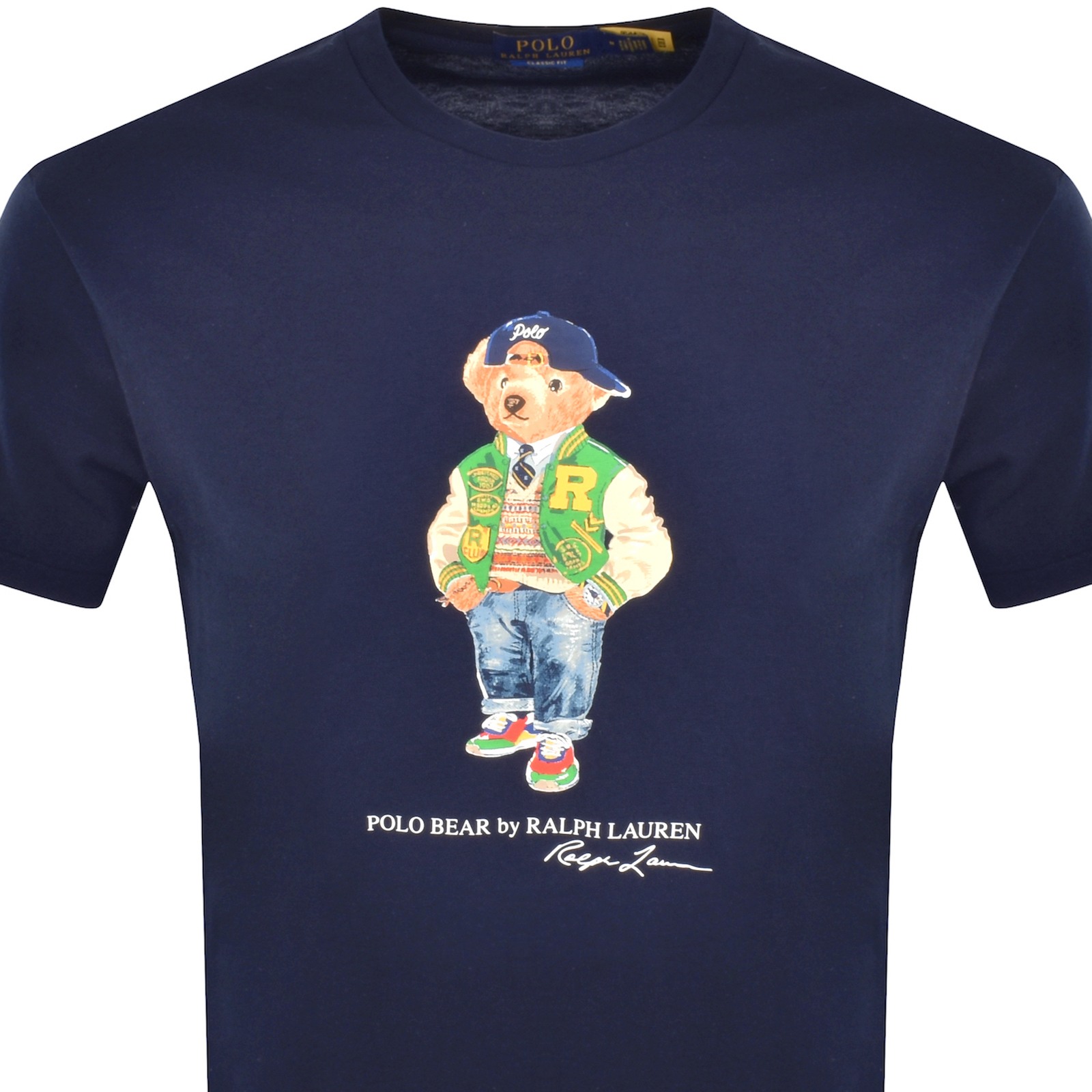 Shop Ralph Lauren Bear T Shirt Navy