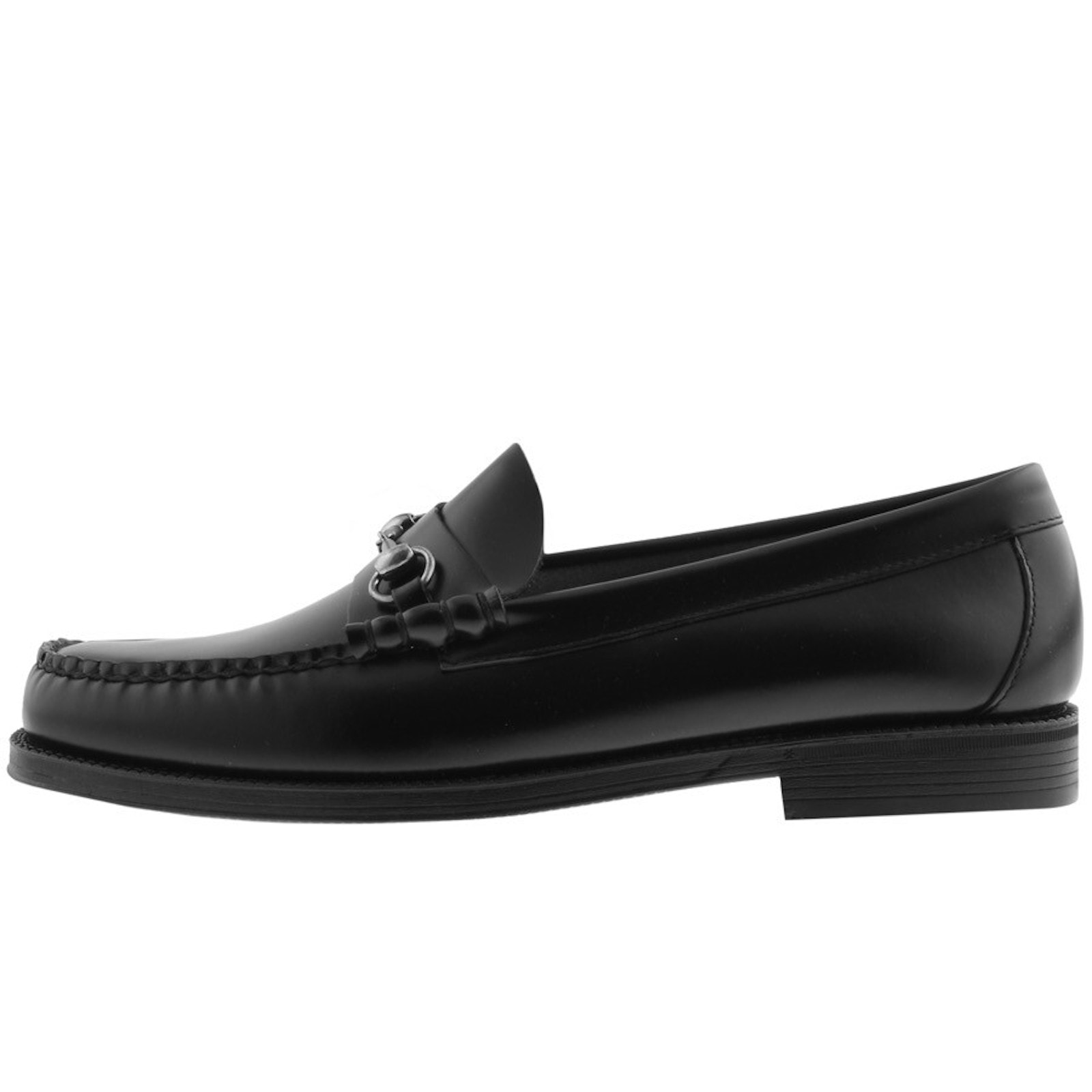 Shop Gh Bass Weejun Lincoln Leather Loafers Black