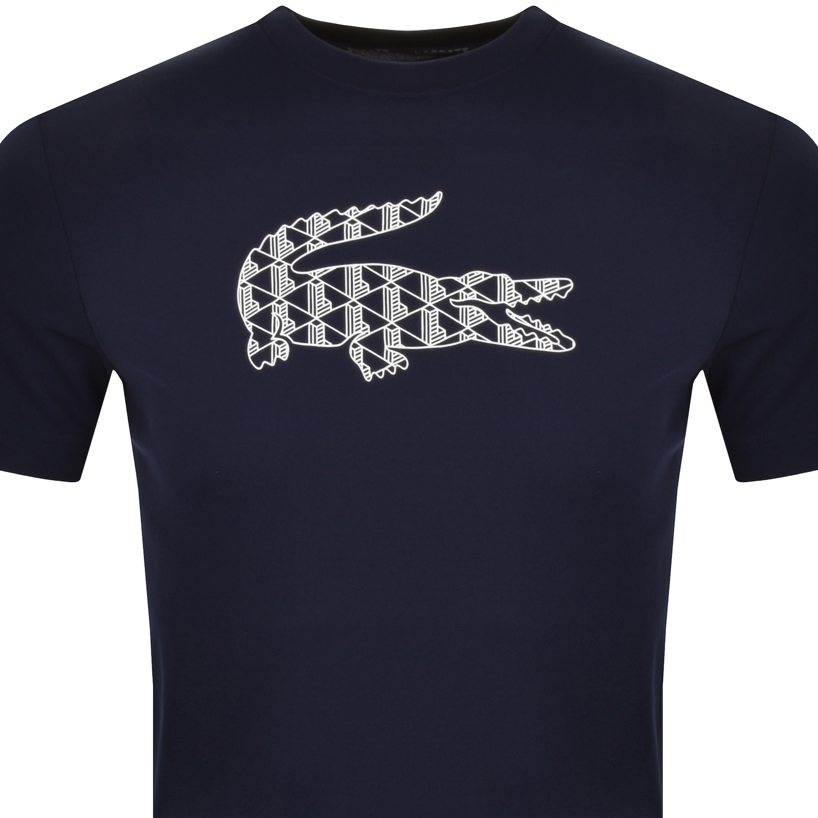 Shop Lacoste Sport Logo T Shirt Navy