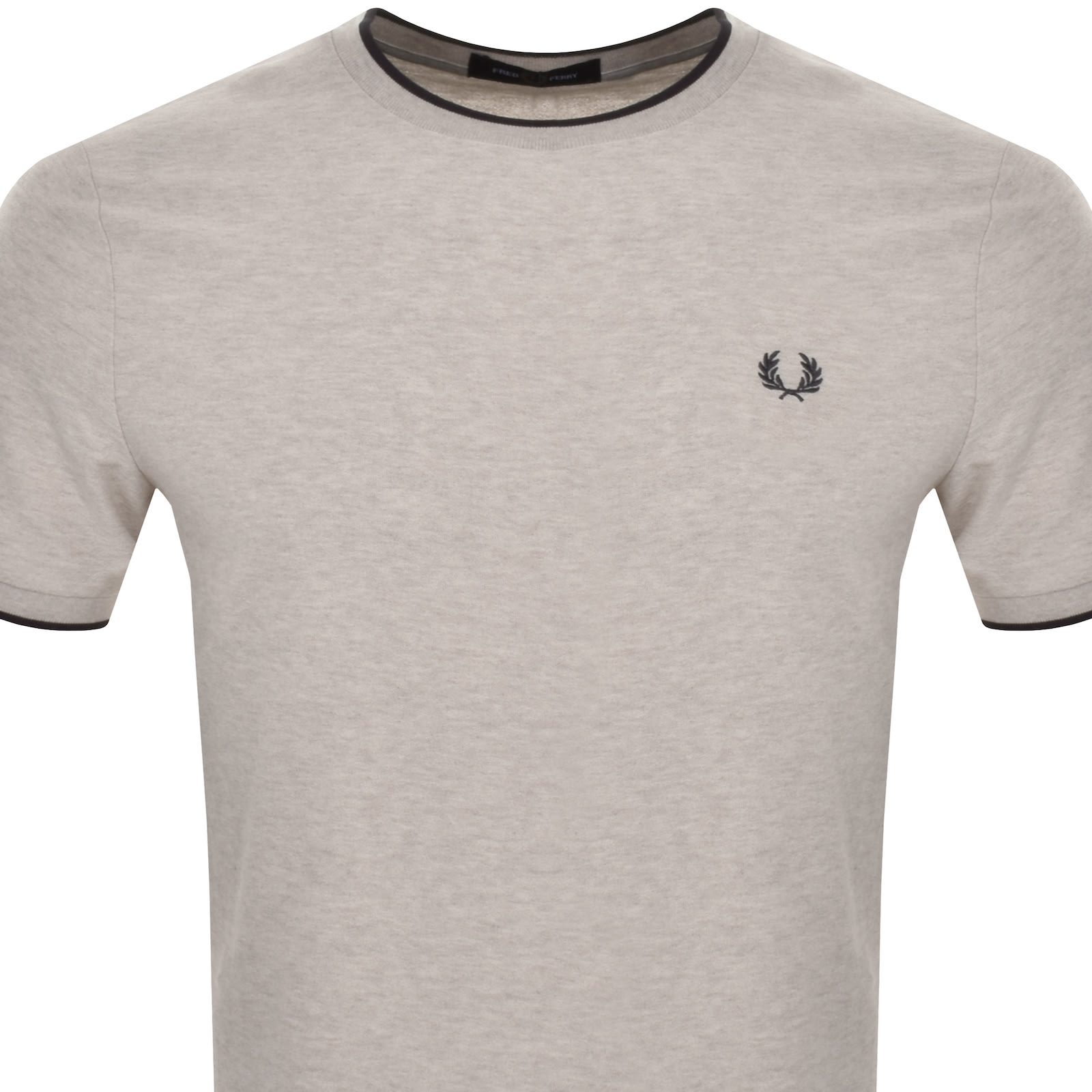 Shop Fred Perry Crepe Pique T Shirt Beige