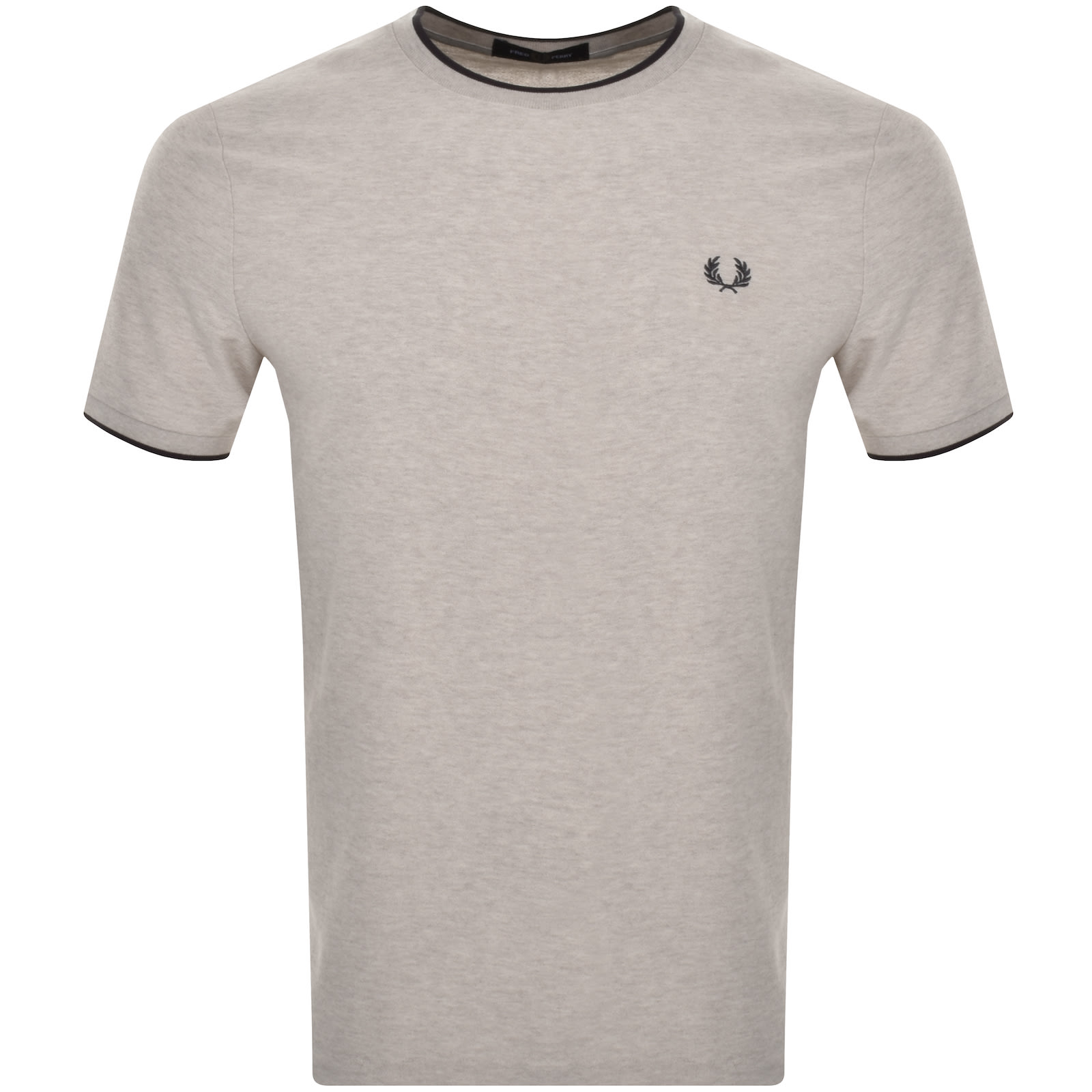 Shop Fred Perry Crepe Pique T Shirt Beige