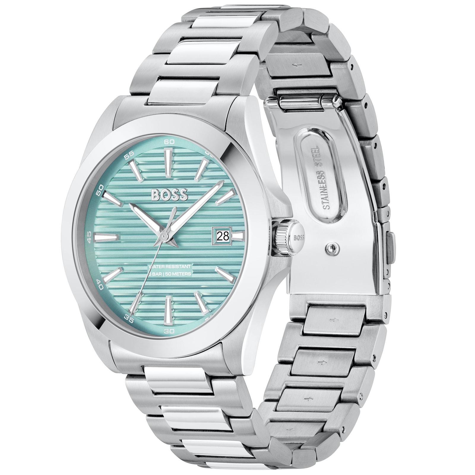 Hugo Boss Boss Strike Watch Silver In Silver