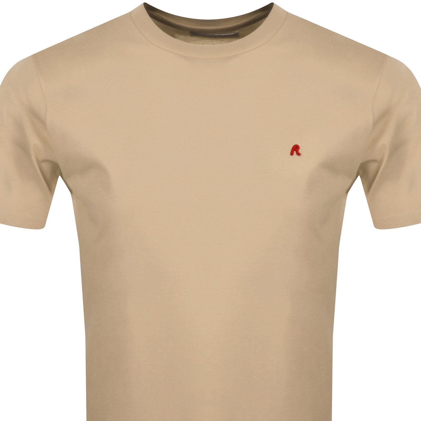 Shop Replay Logo T Shirt Beige