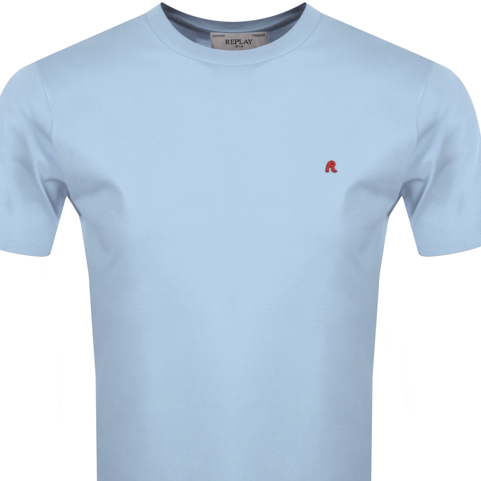 Shop Replay Logo T Shirt Blue