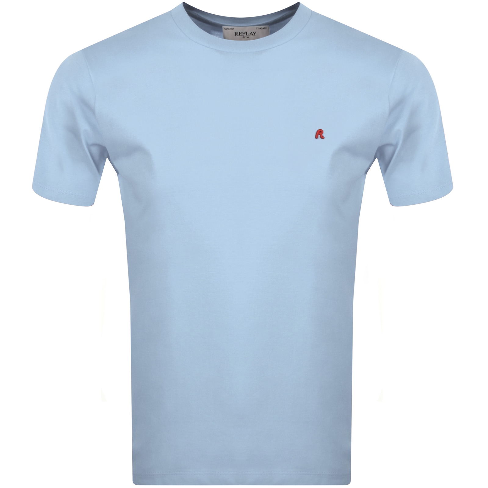 Shop Replay Logo T Shirt Blue