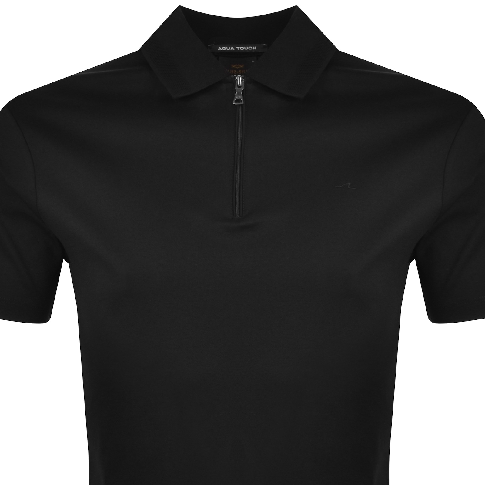 Shop Paul &amp; Shark Paul And Shark Aqua Interlock Polo Black