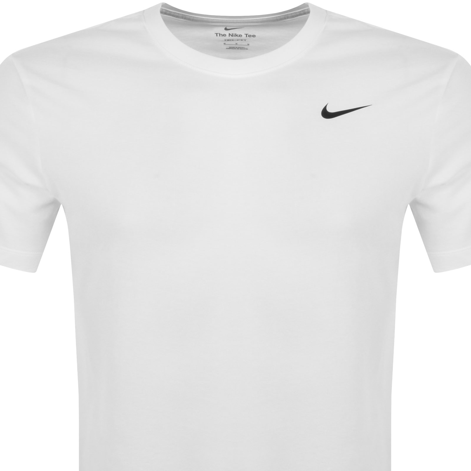 Shop Nike Training Dri Fit Logo T Shirt White