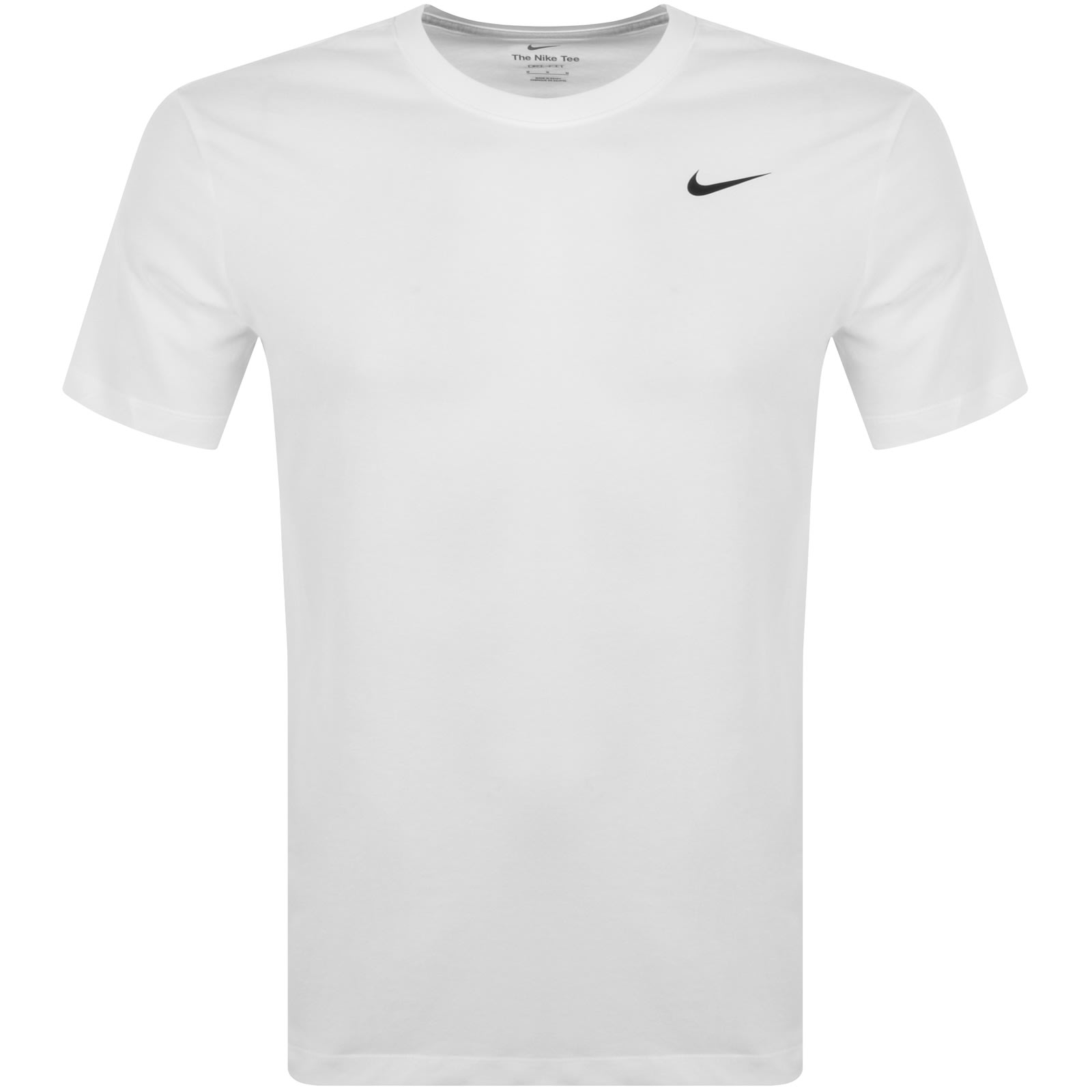 Shop Nike Training Dri Fit Logo T Shirt White