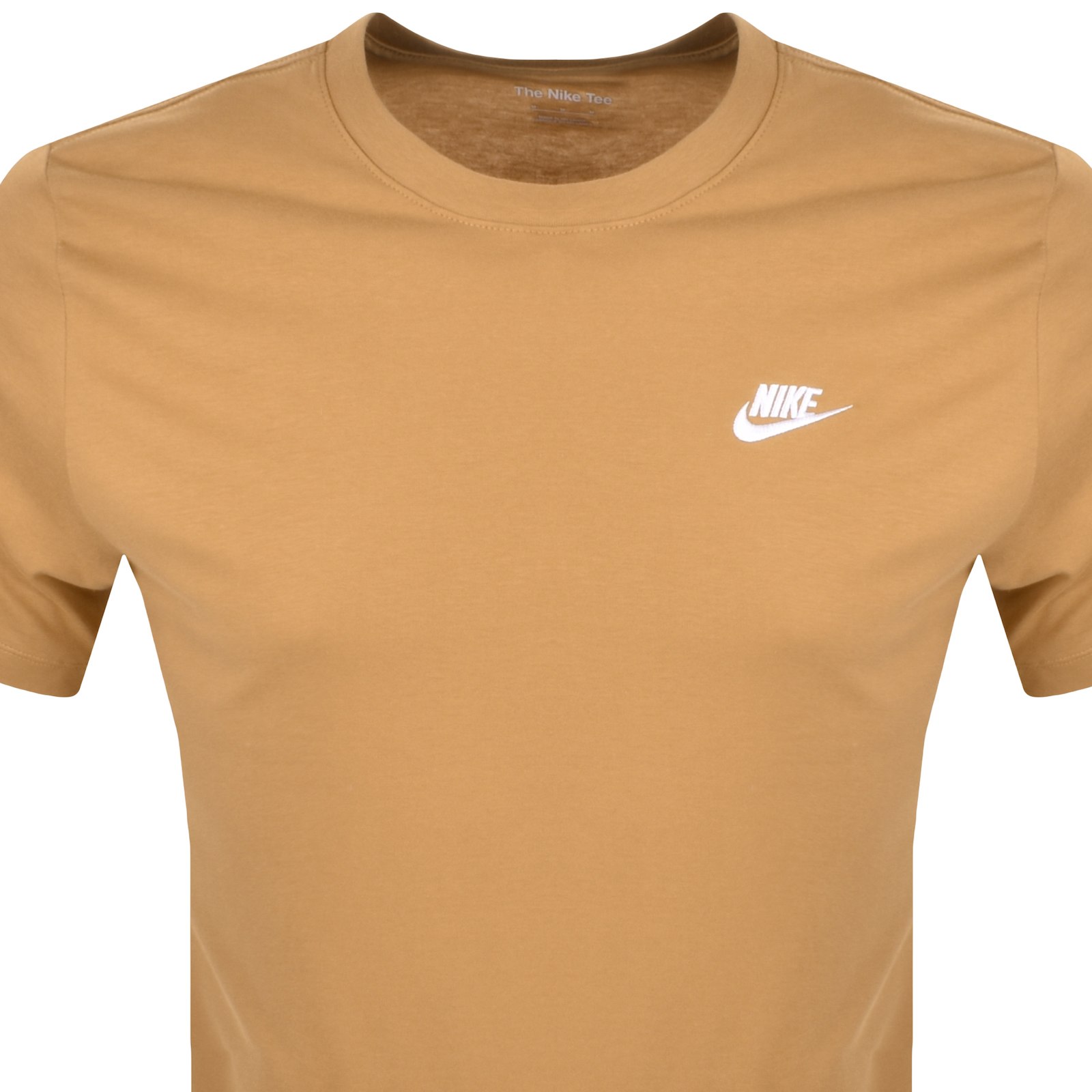 Shop Nike Crew Neck Club T Shirt Brown