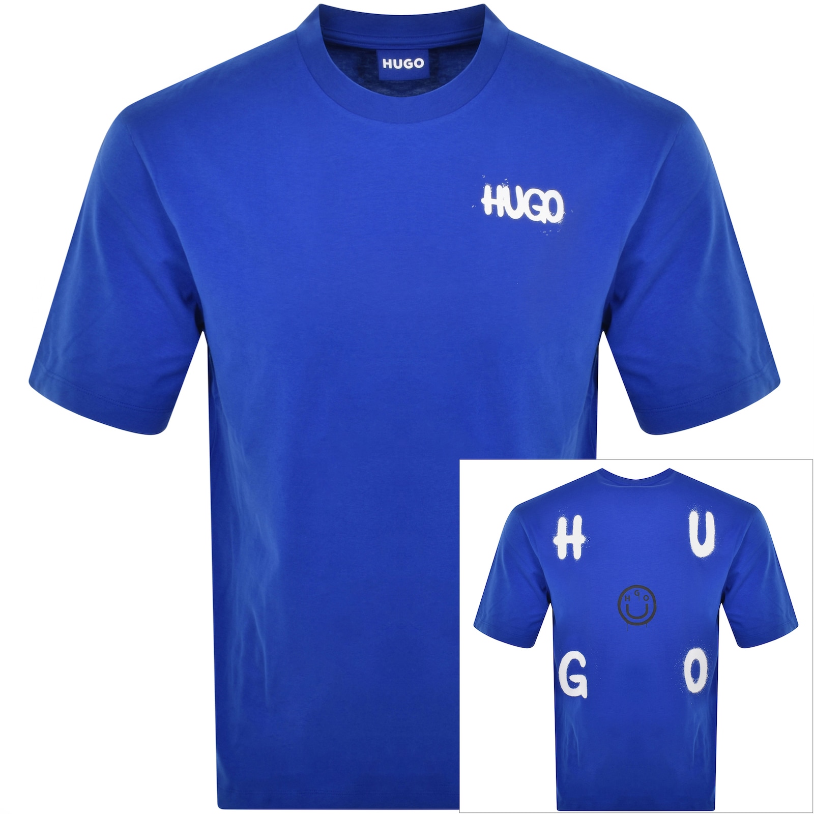 Shop Hugo Blue Nimayliti T Shirt Blue