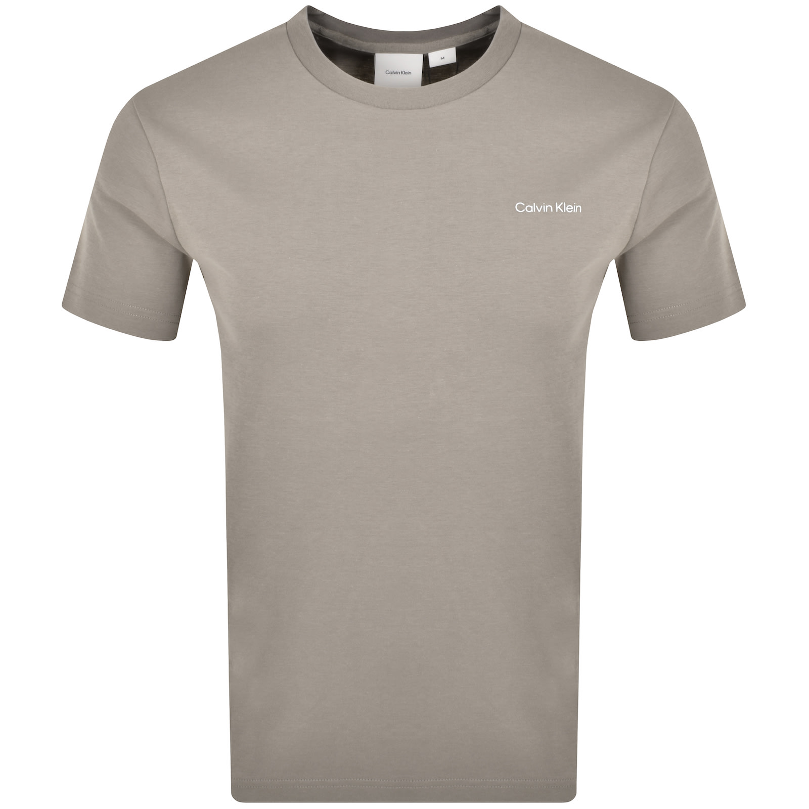 Shop Calvin Klein Interlock T Shirt Grey