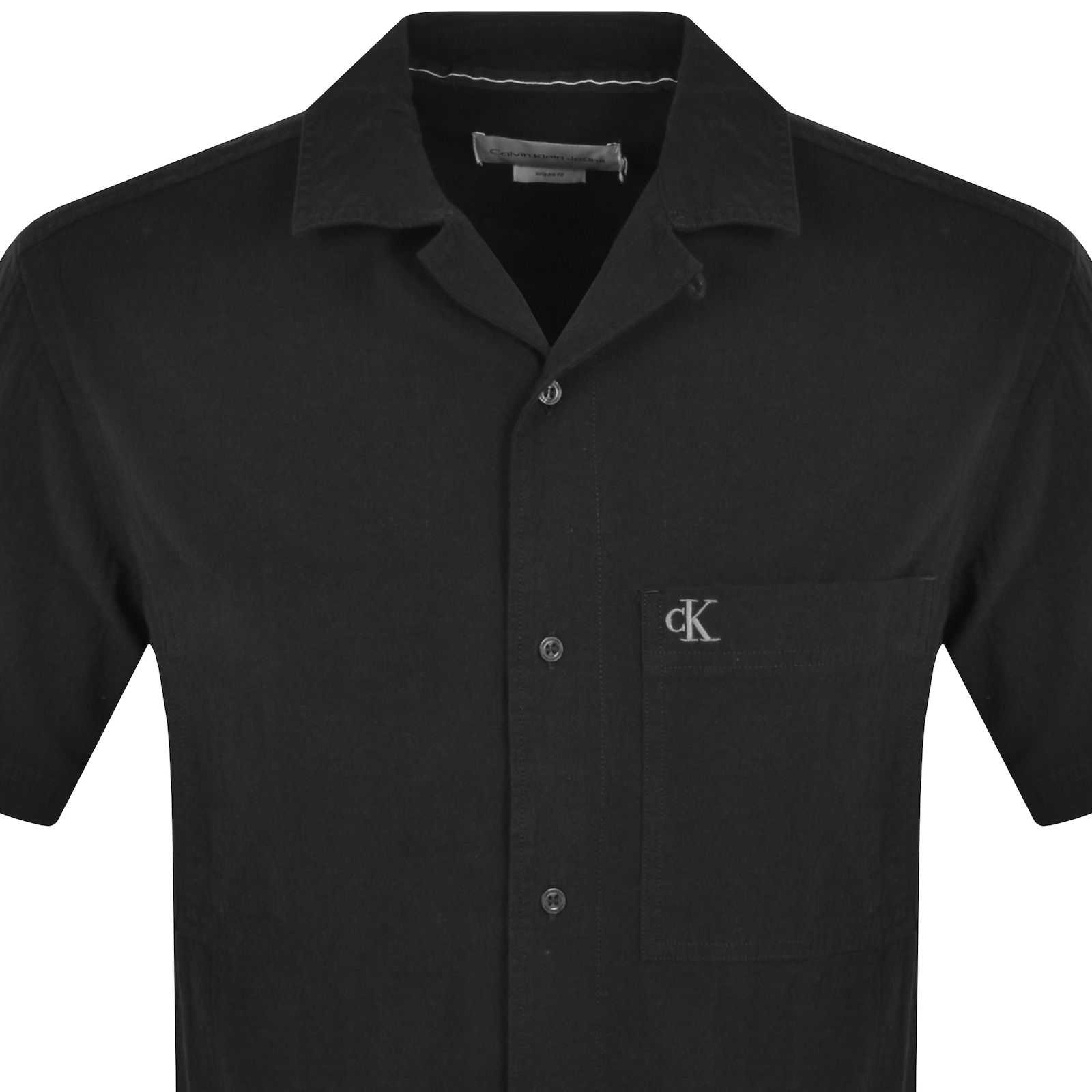 Shop Calvin Klein Jeans Textured Shirt Black