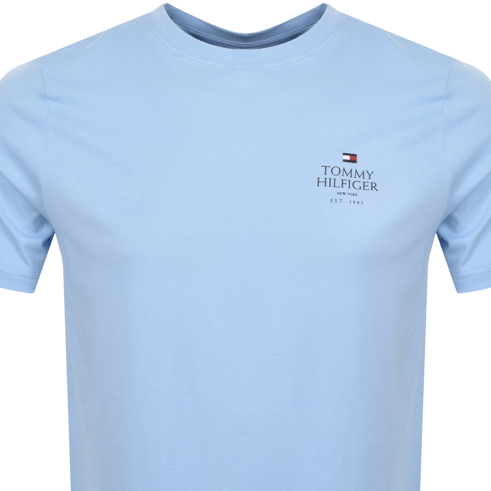 Shop Tommy Hilfiger Logo T Shirt Blue