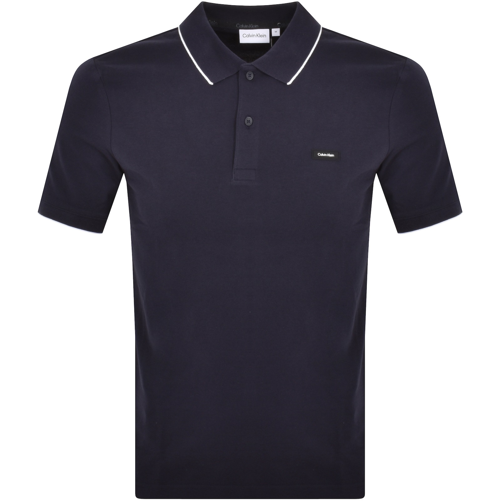 Shop Calvin Klein Tipping Polo T Shirt Navy