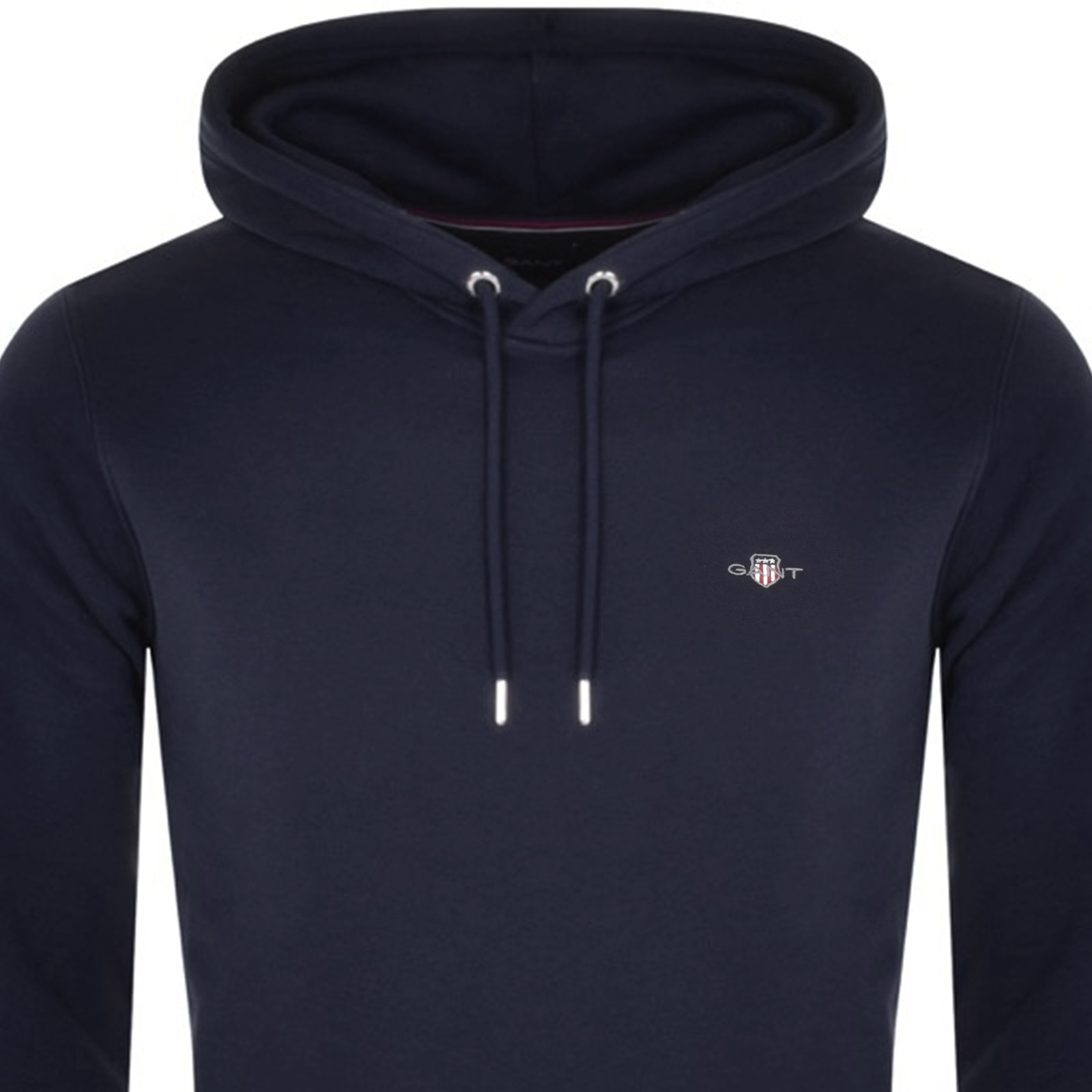 Shop Gant Regular Shield Hoodie Navy