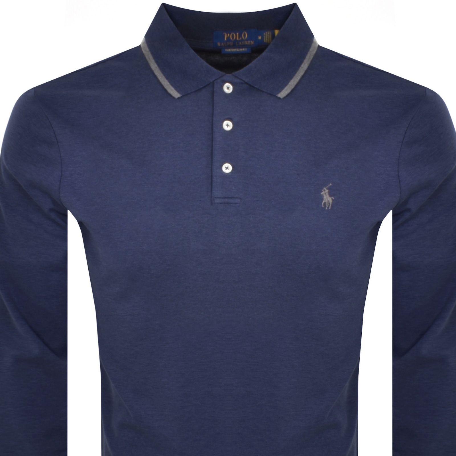 Shop Ralph Lauren Long Sleeve Polo T Shirt Navy