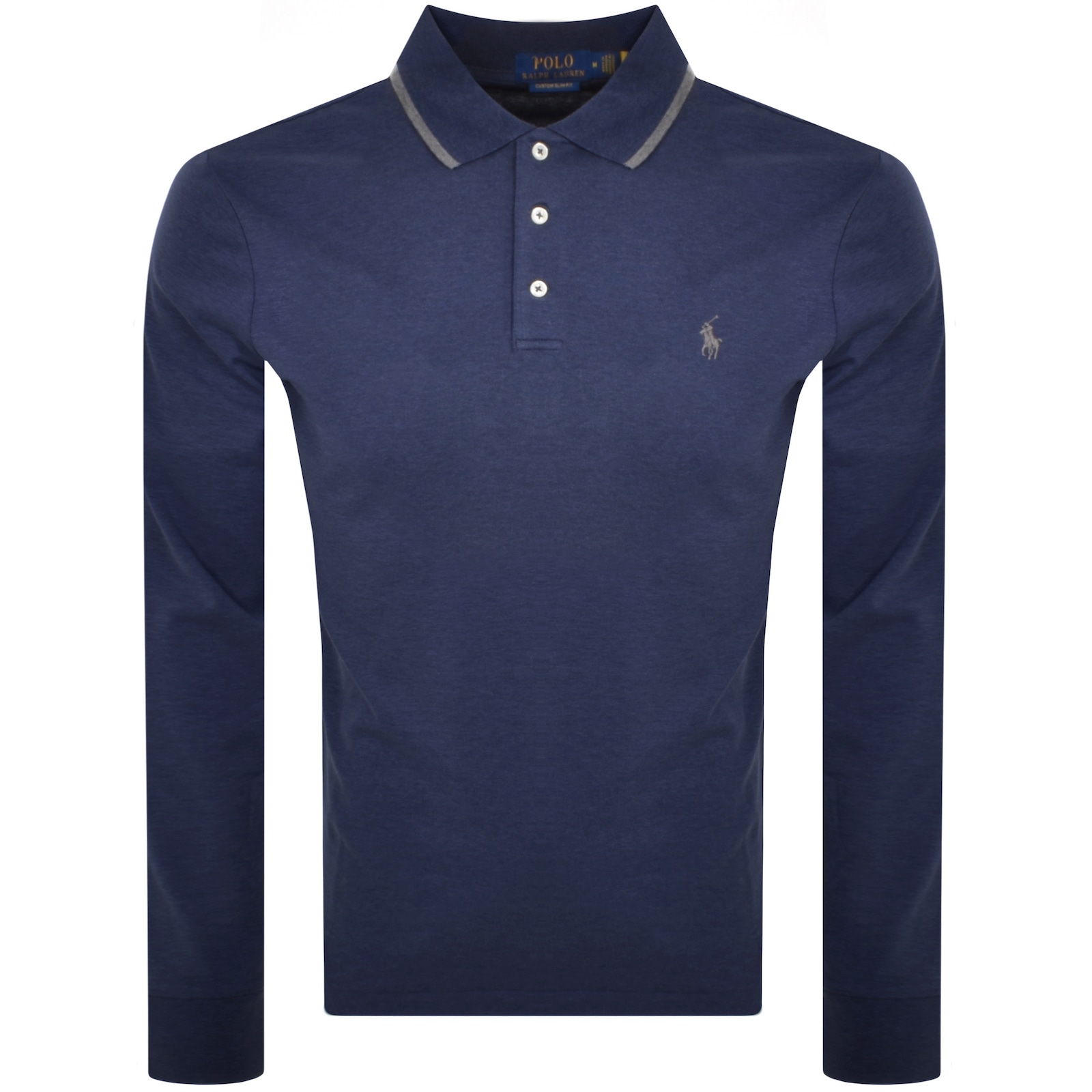 Shop Ralph Lauren Long Sleeve Polo T Shirt Navy